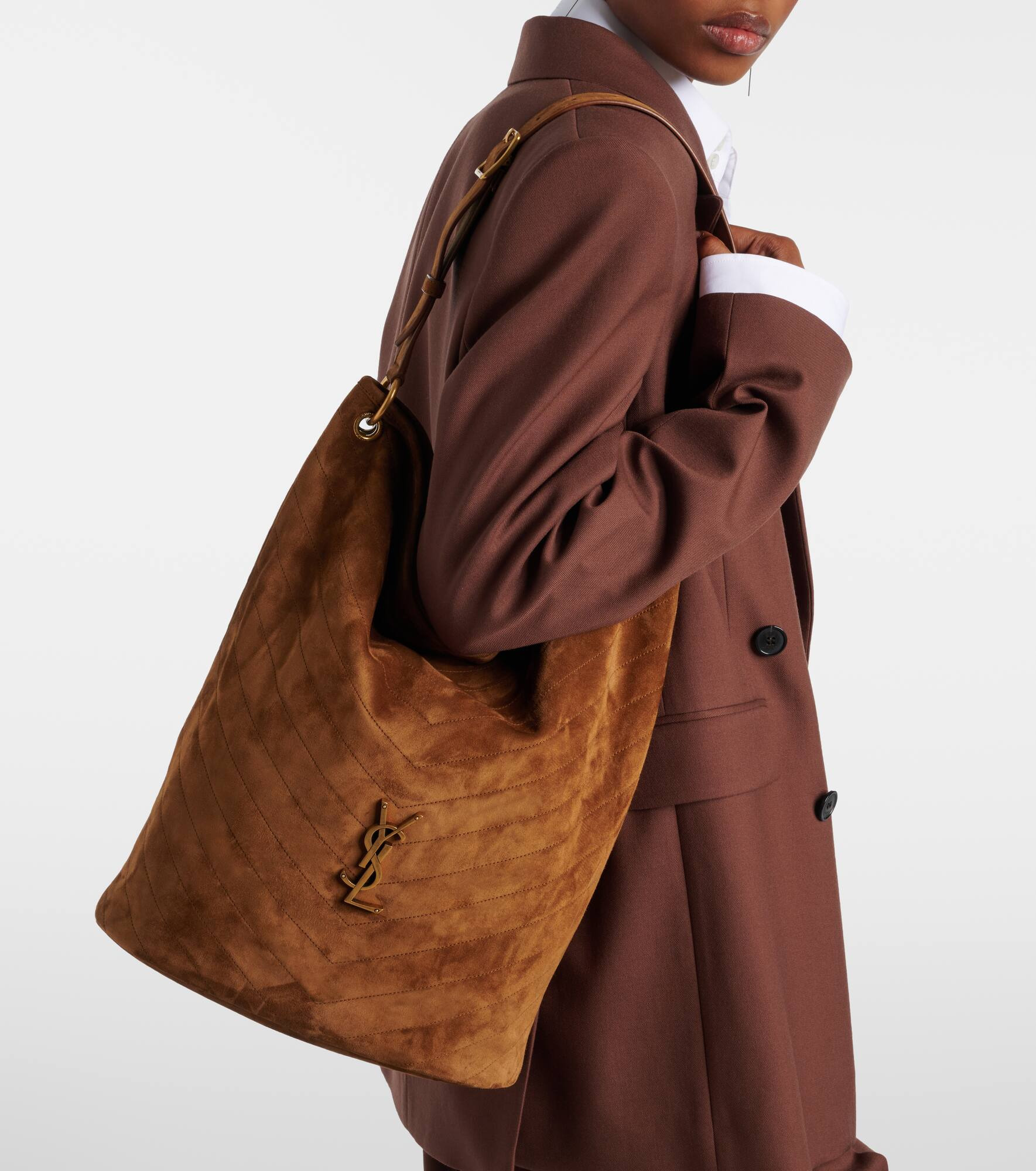 Niki Cassandre suede bucket bag - 2