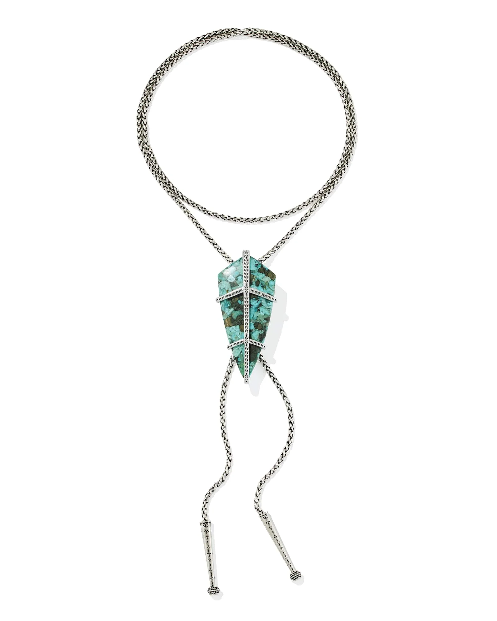 Trinity Vintage Silver Bolo Necklace - 1