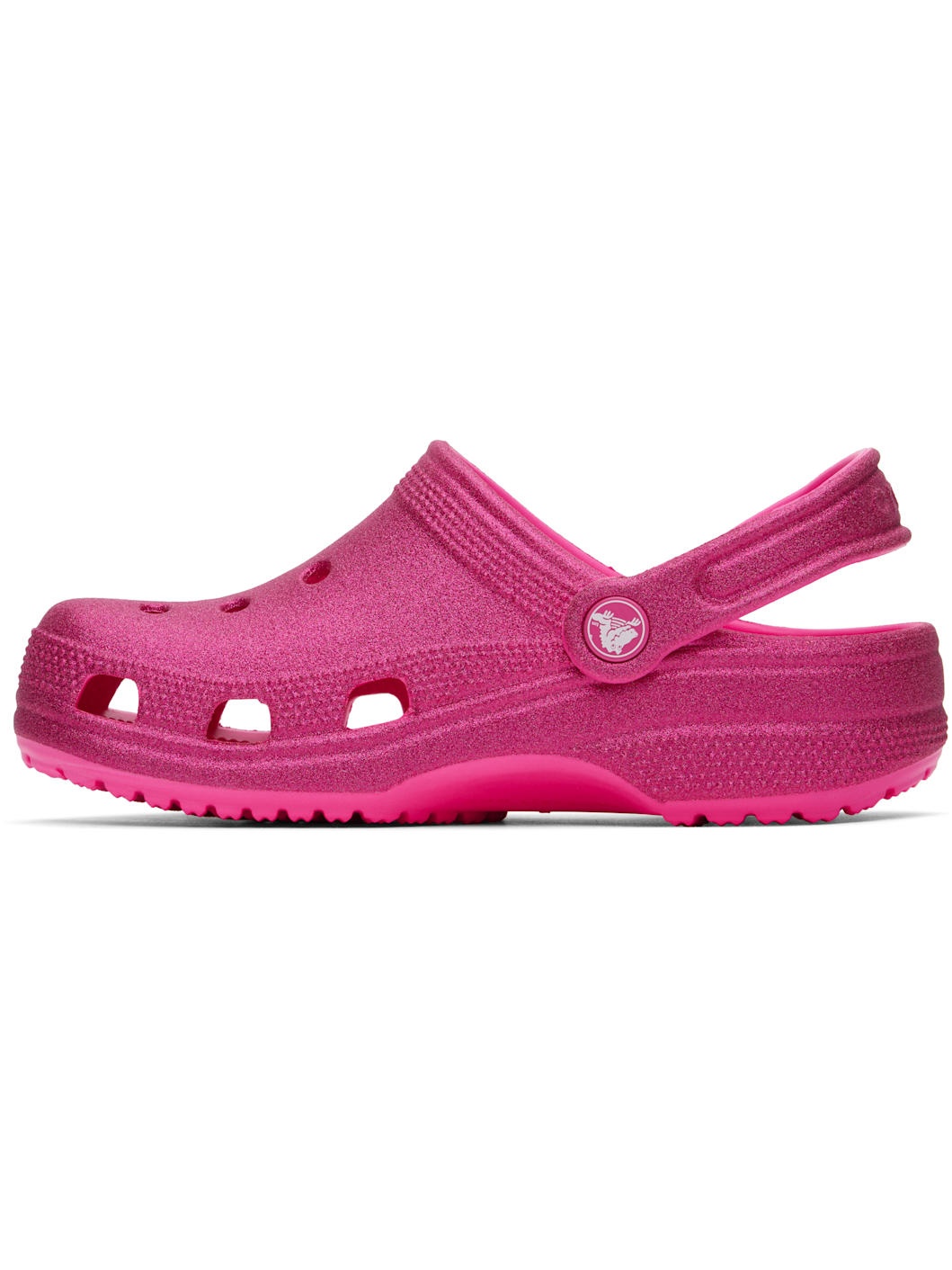 Pink Classic Glitter Clogs - 3