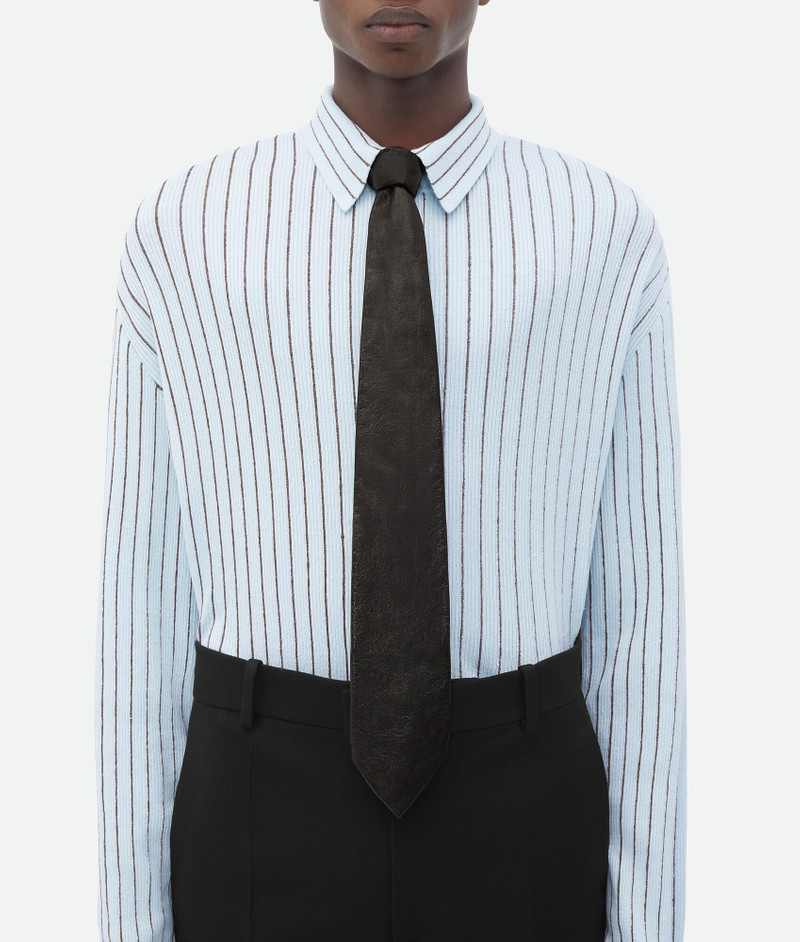 Bottega Veneta Shiny Leather Tie outlook