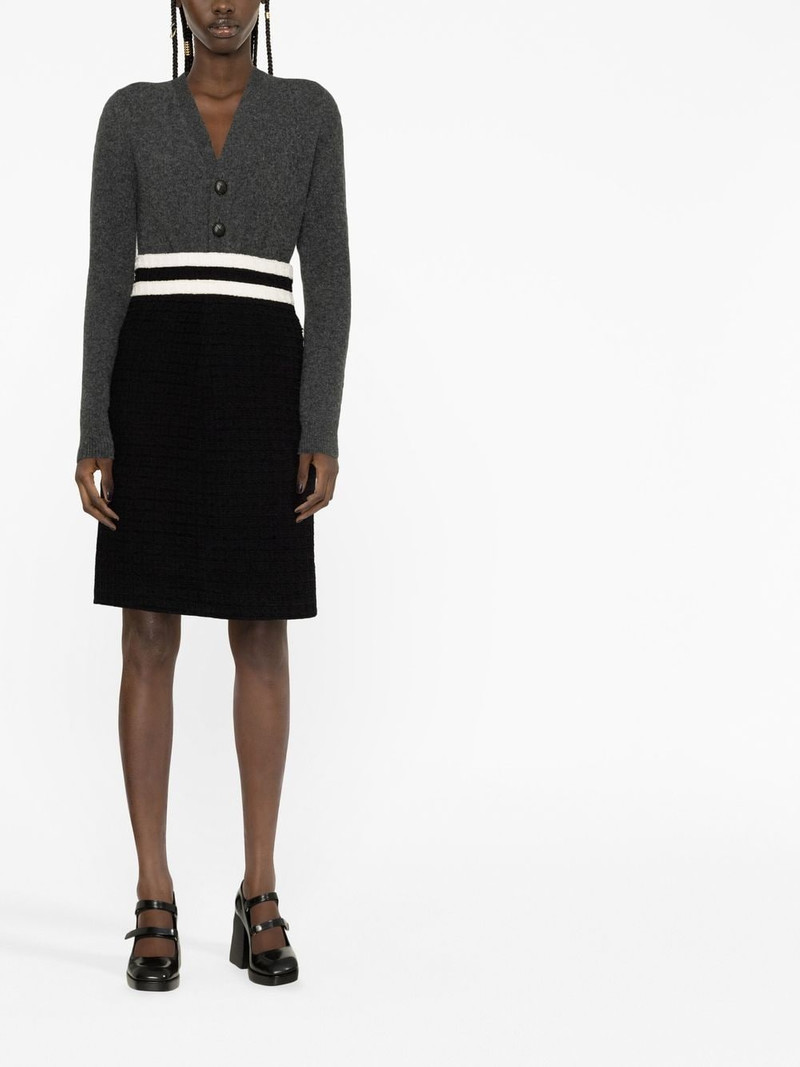 tweed high-waisted midi skirt 4