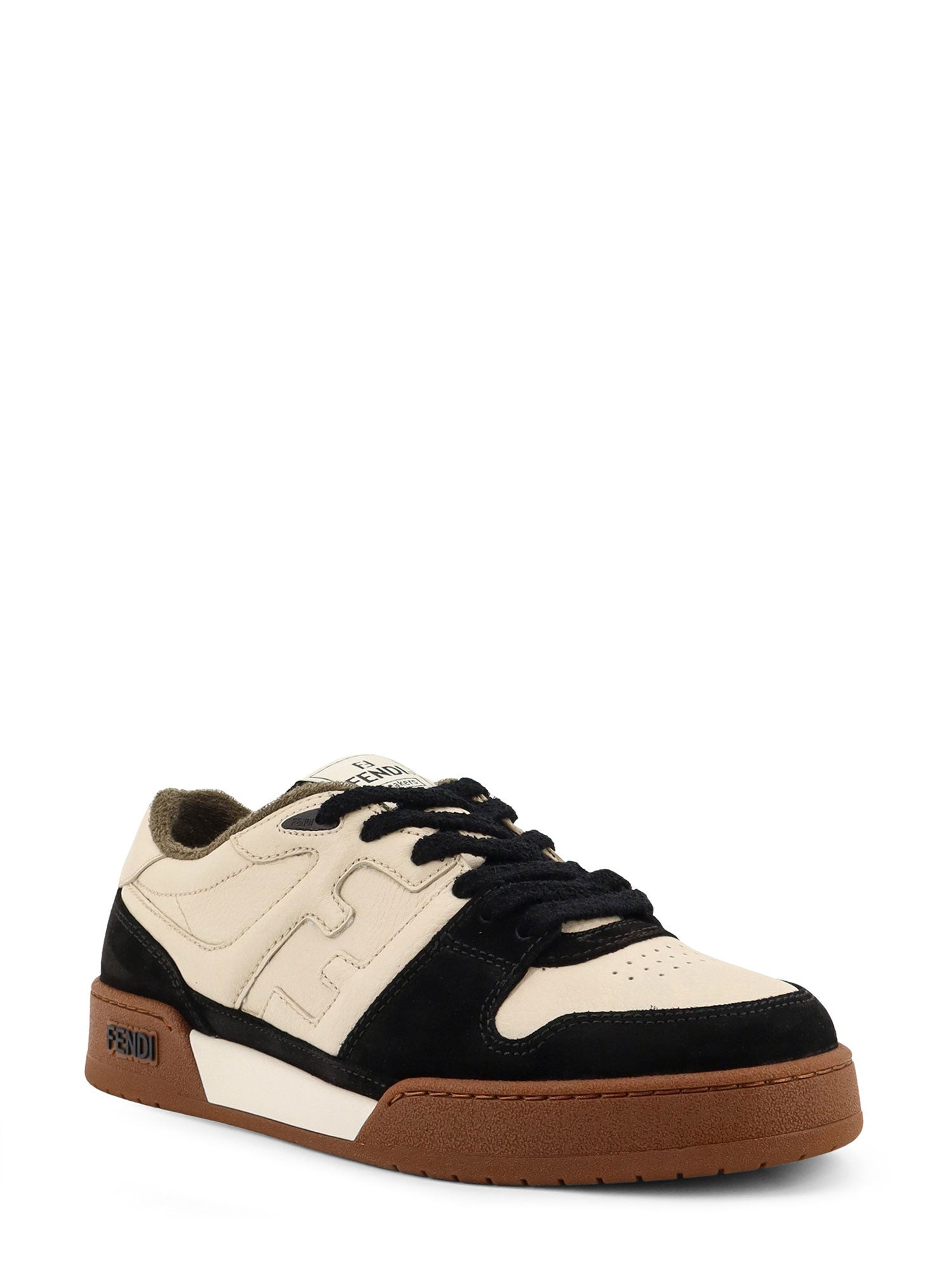 Fendi Match Leather Low-Top Sneakers - 2