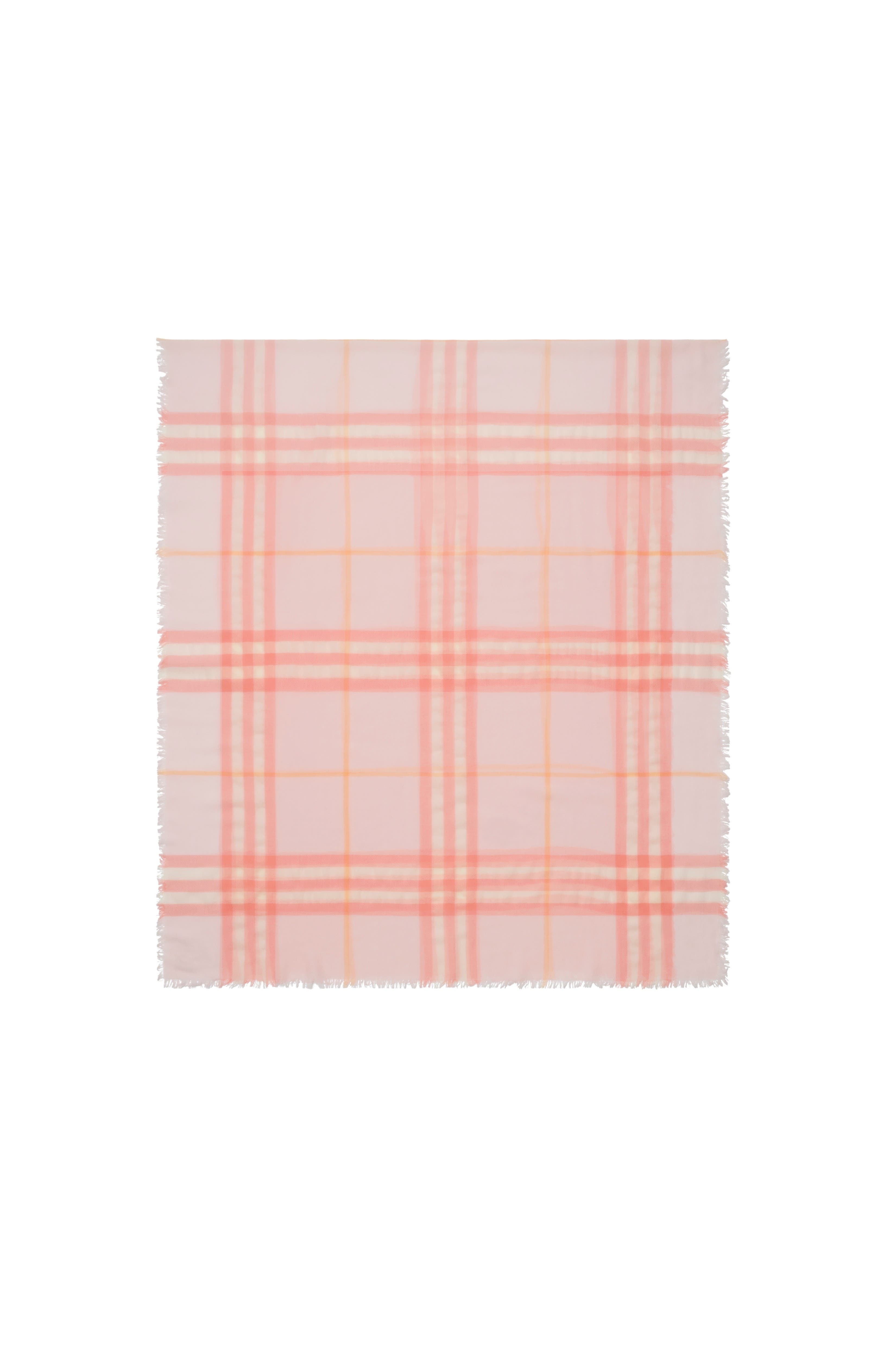 burberry Wide Check Wool Scarf in Sugar at Nordstrom - 4