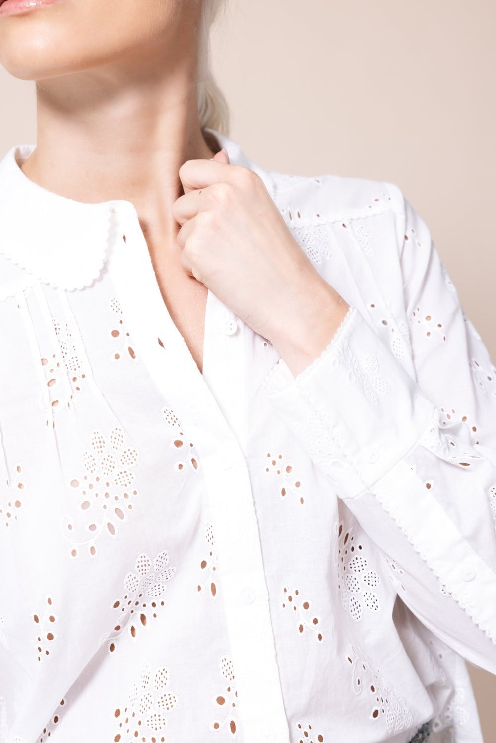 Embroidered Ease Blouse - 6