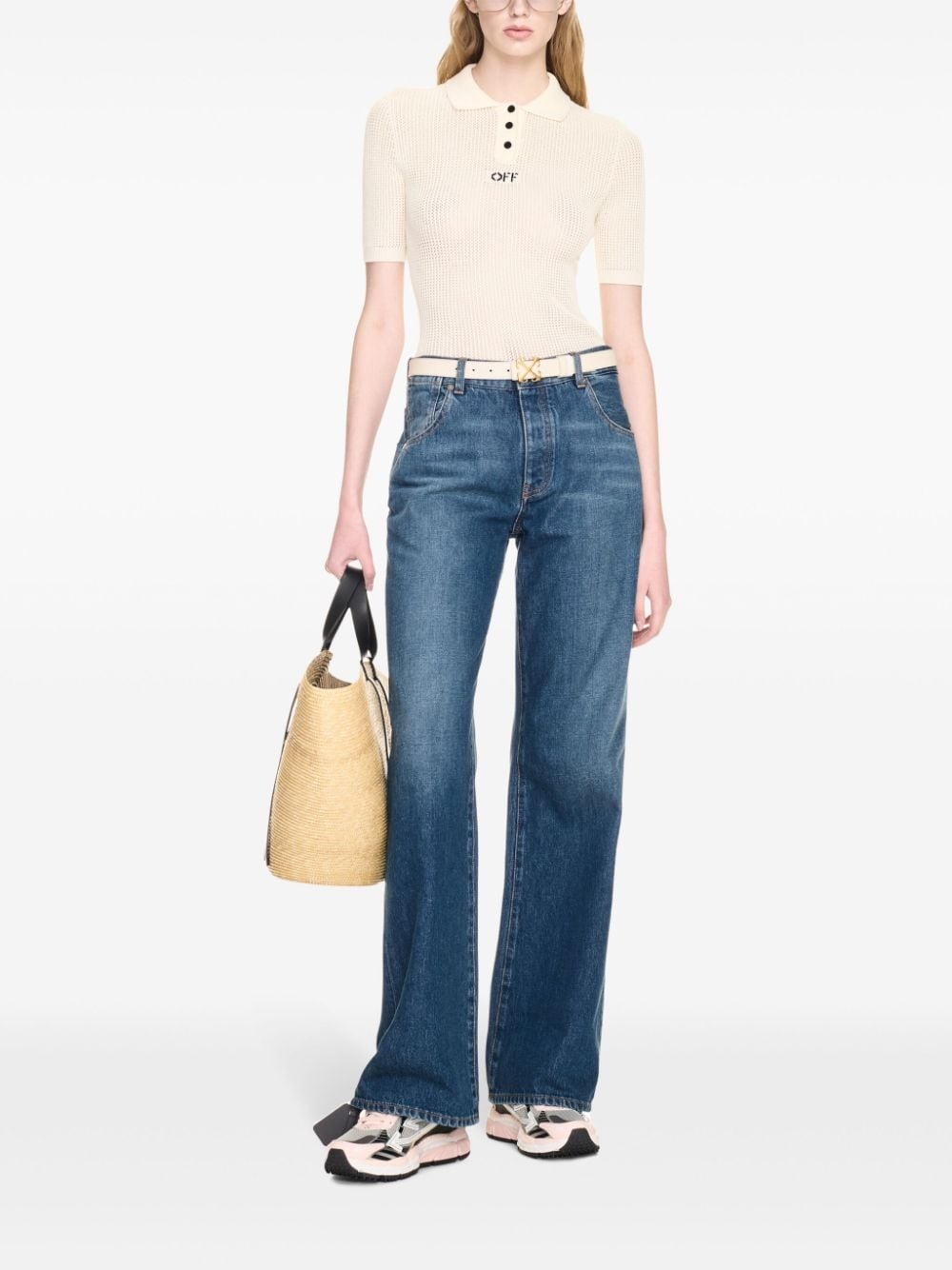wide-leg five-pocket jeans - 2