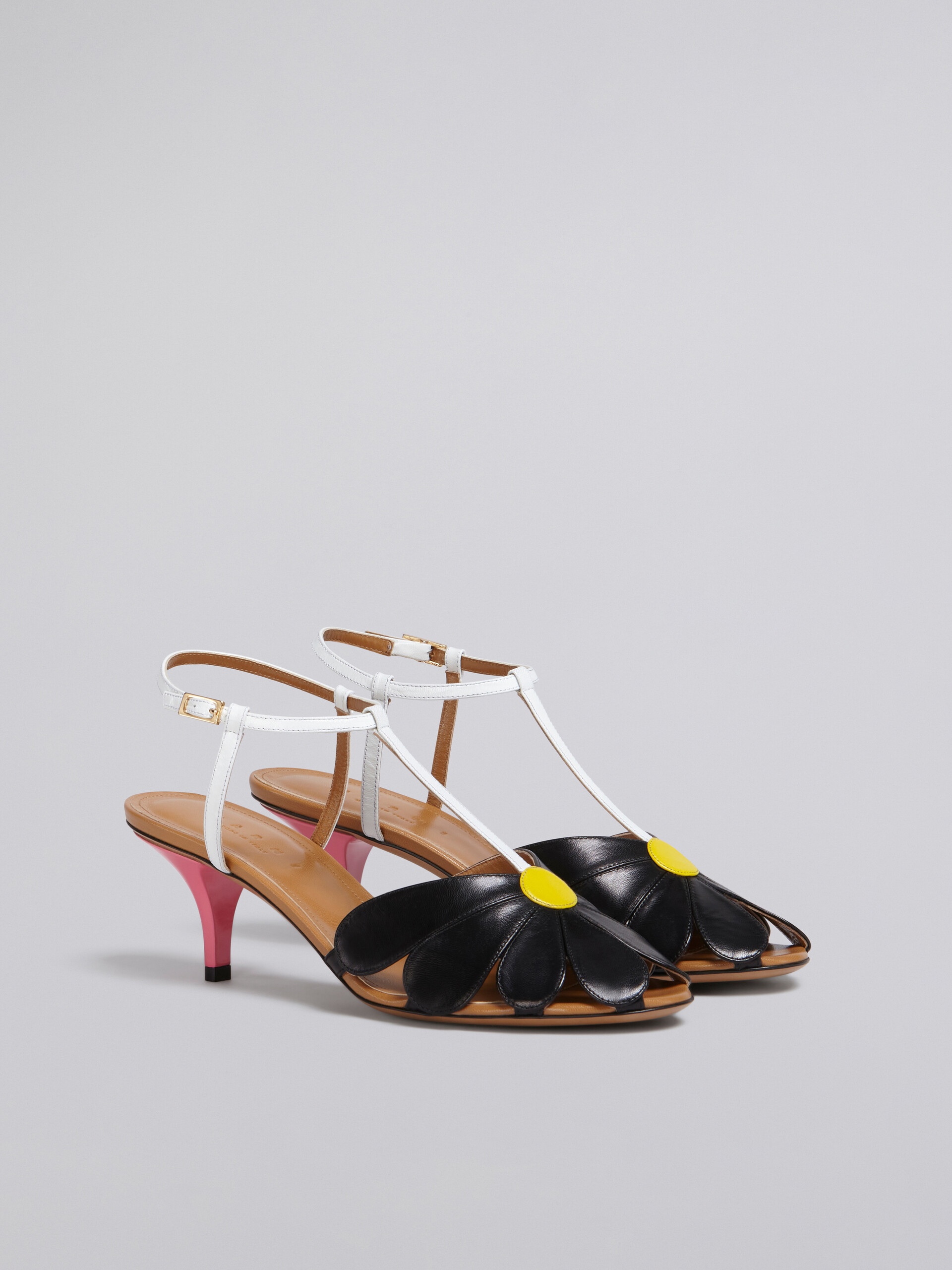 LEATHER FLOWER SANDAL - 2
