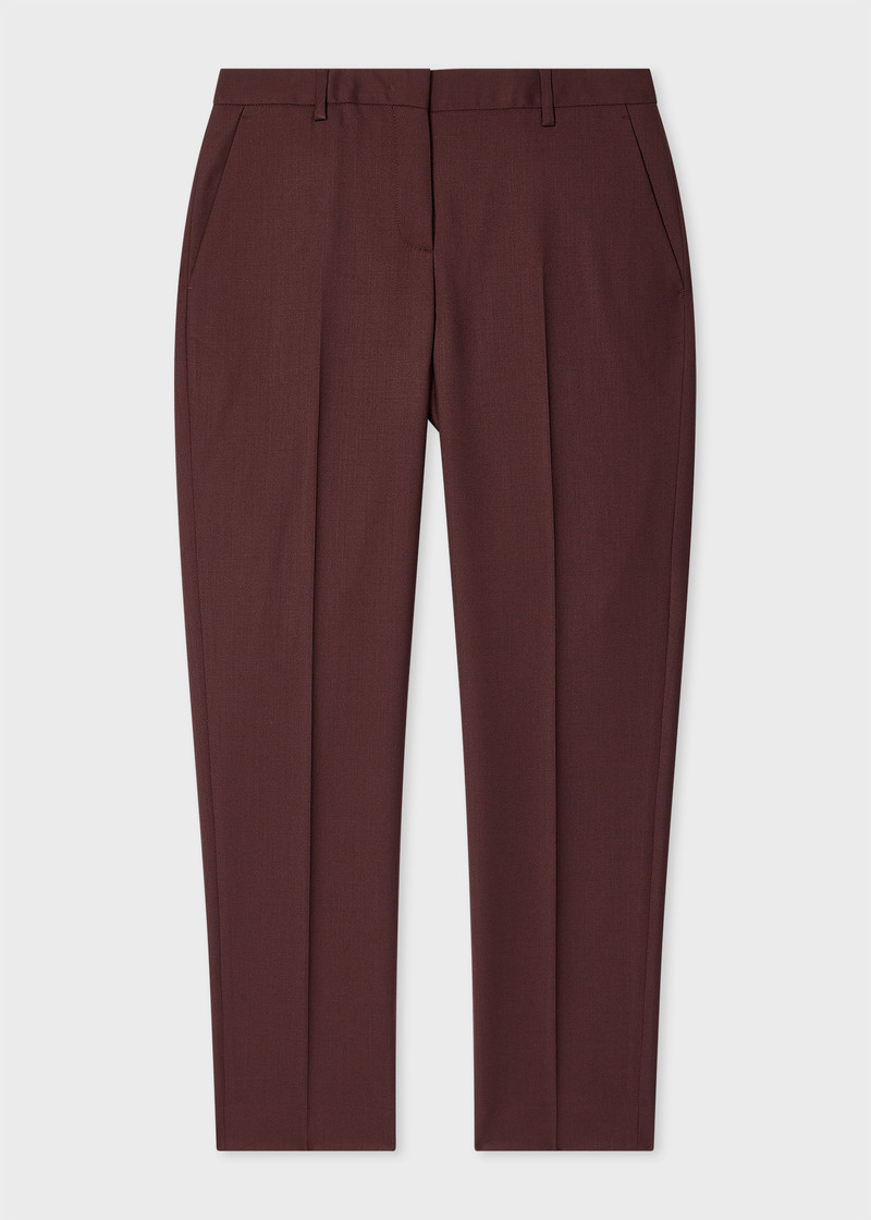 Women's A Suit To Travel In - Burgundy Wool Suit 5