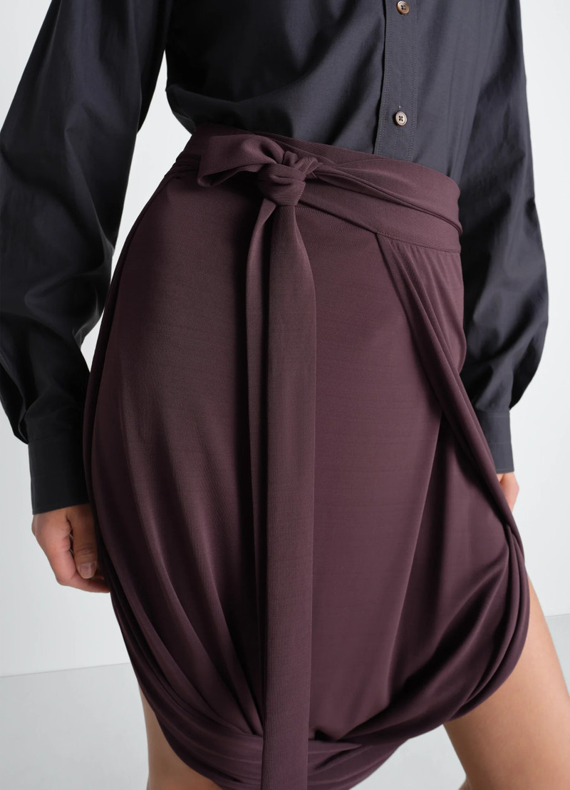 SOFT WRAP SKIRT IN VISCOSE CREPE JERSEY 6
