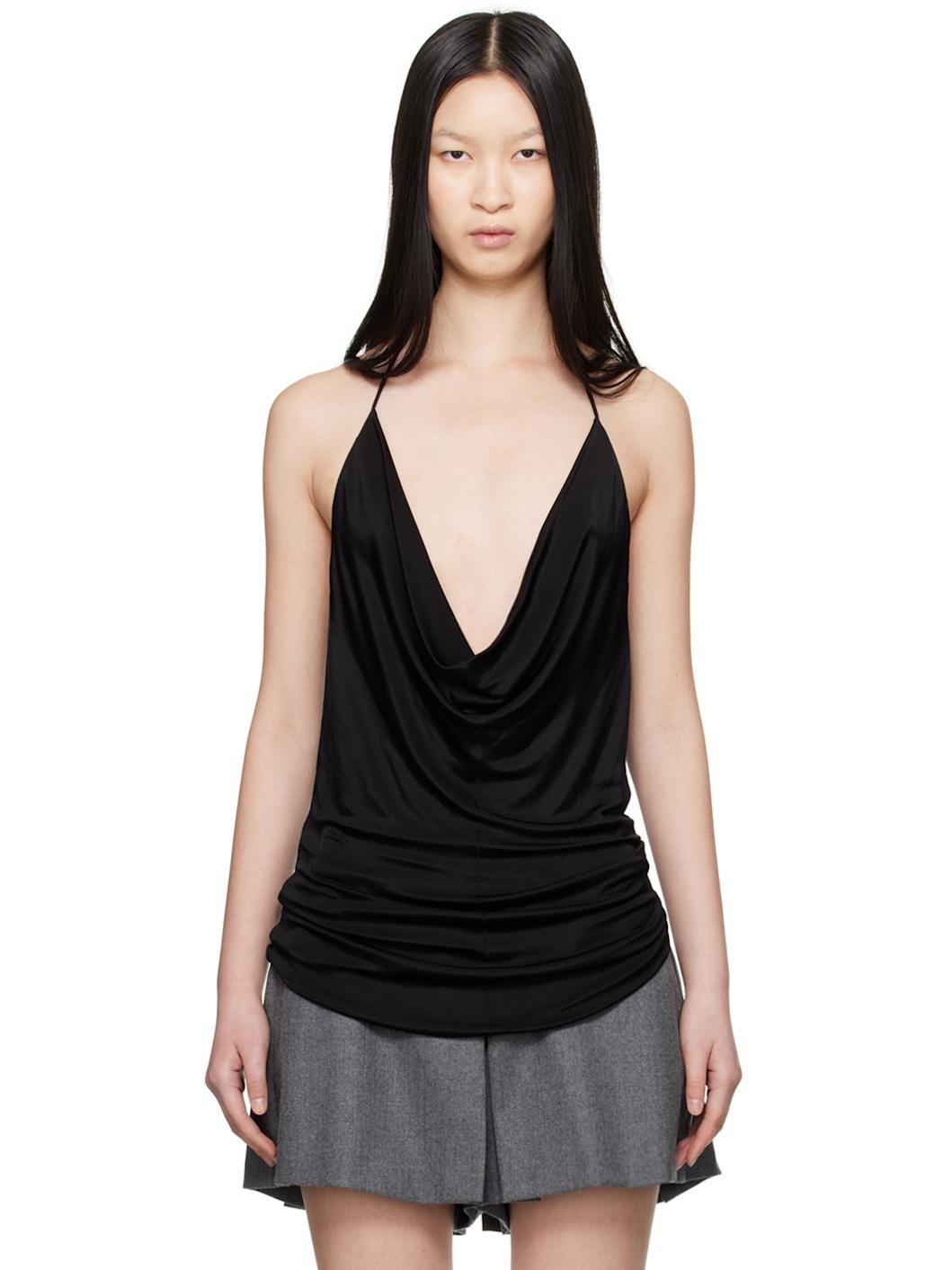 Black Fluid Camisole - 1