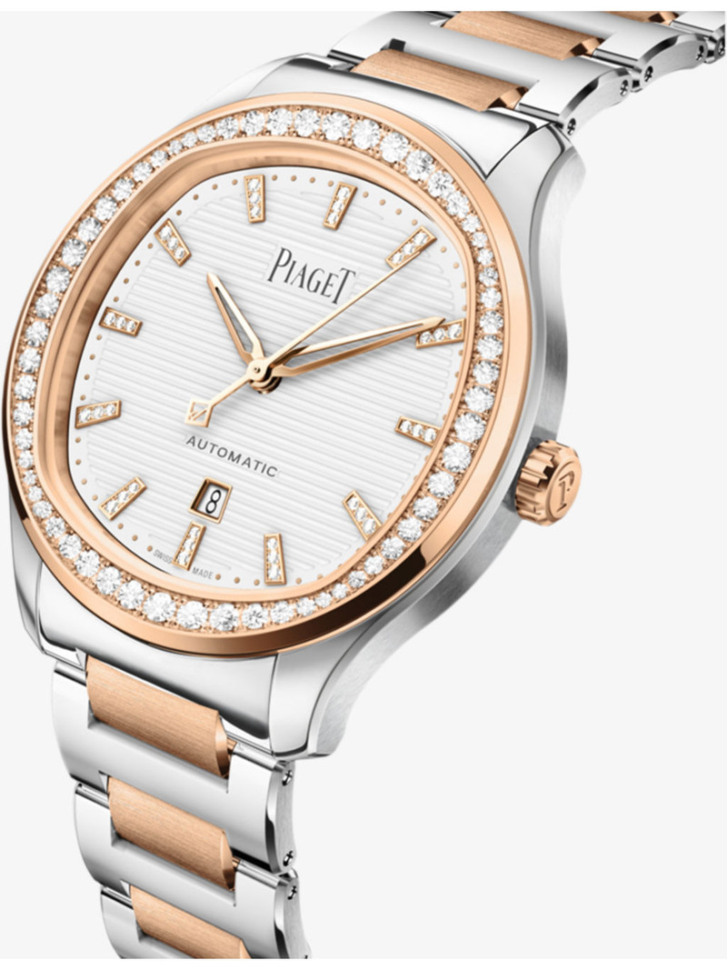 Piaget PGG0A48026 Polo Date 18ct Rose-Gold, Stainless Steel And Diamond Watch outlook