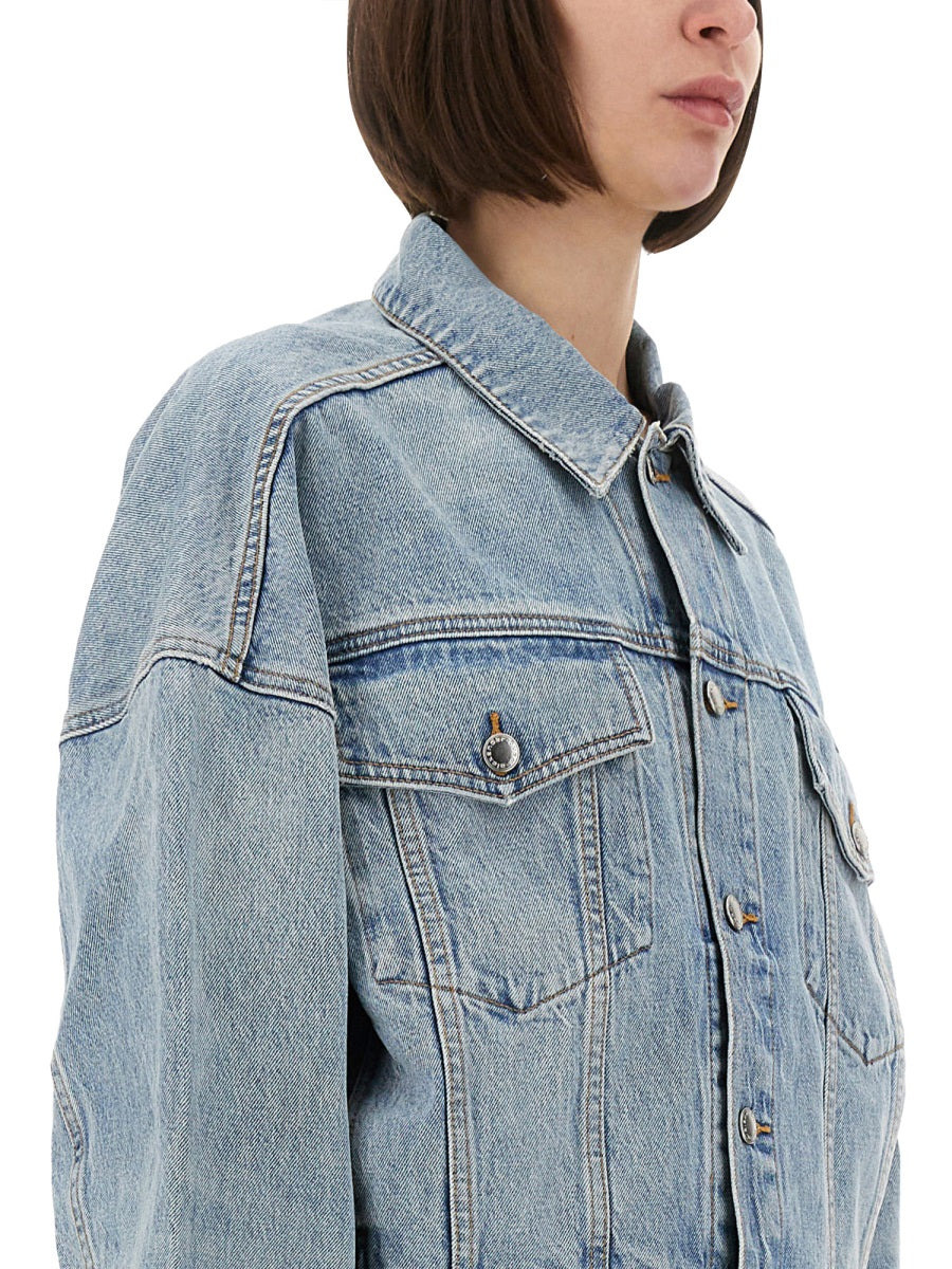 Denim Clip-On Trucker Jacket - 4