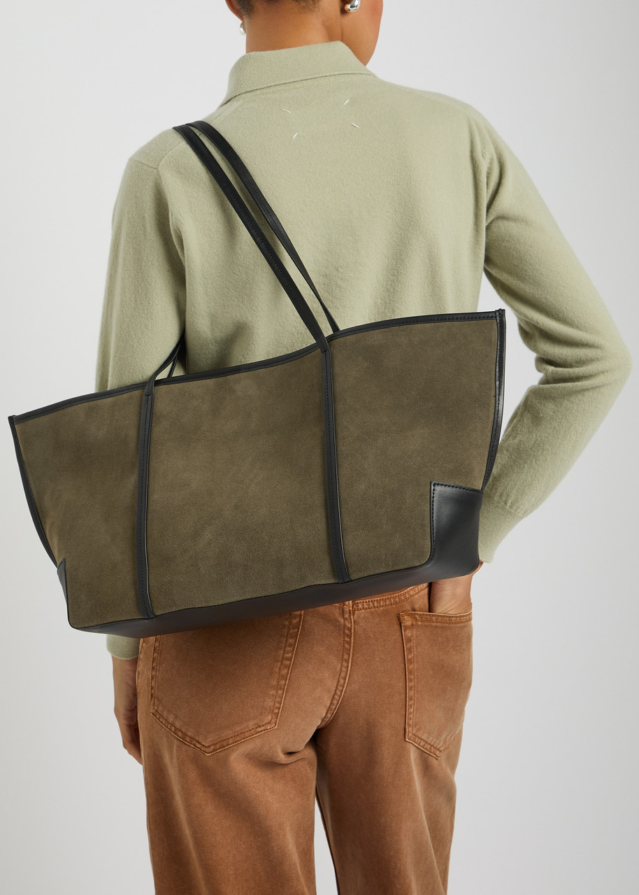 ST. Agni Bateau Large Suede Tote bag - 5