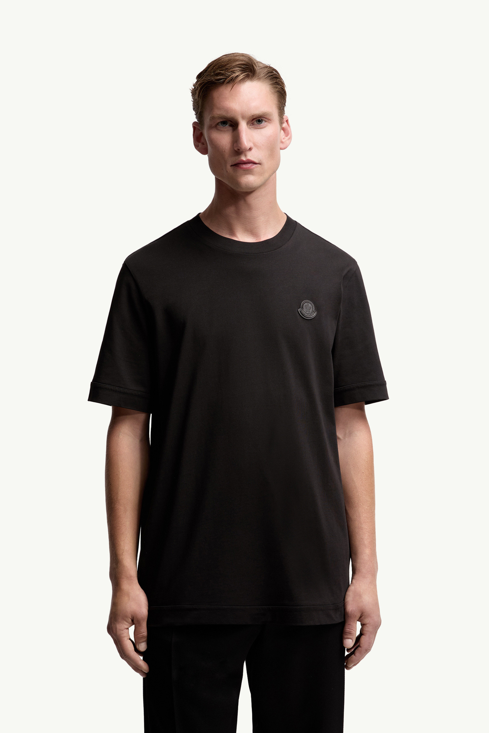 Logo Patch Cotton T-Shirt - 3