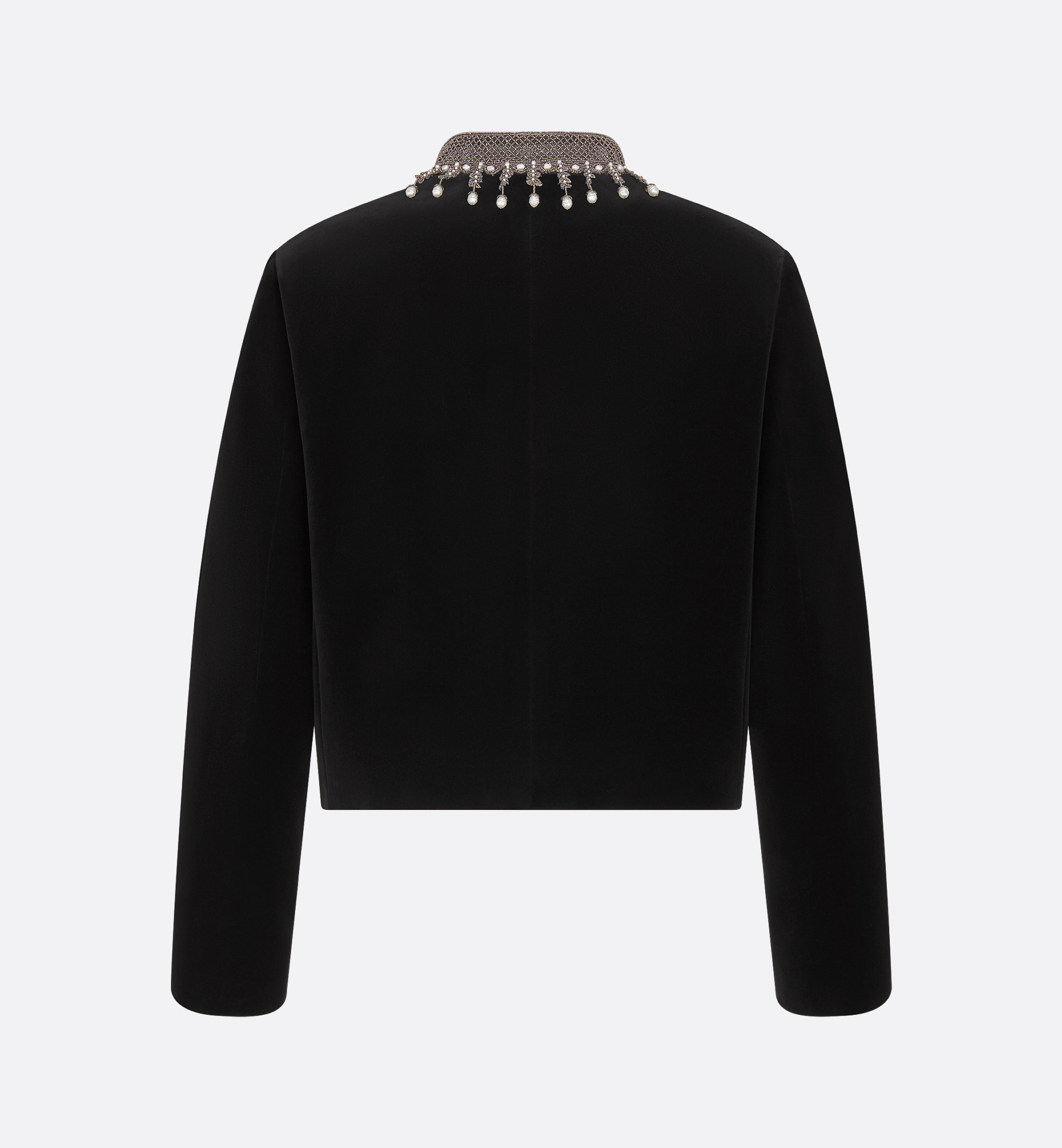 Embroidered Cropped Jacket - 2