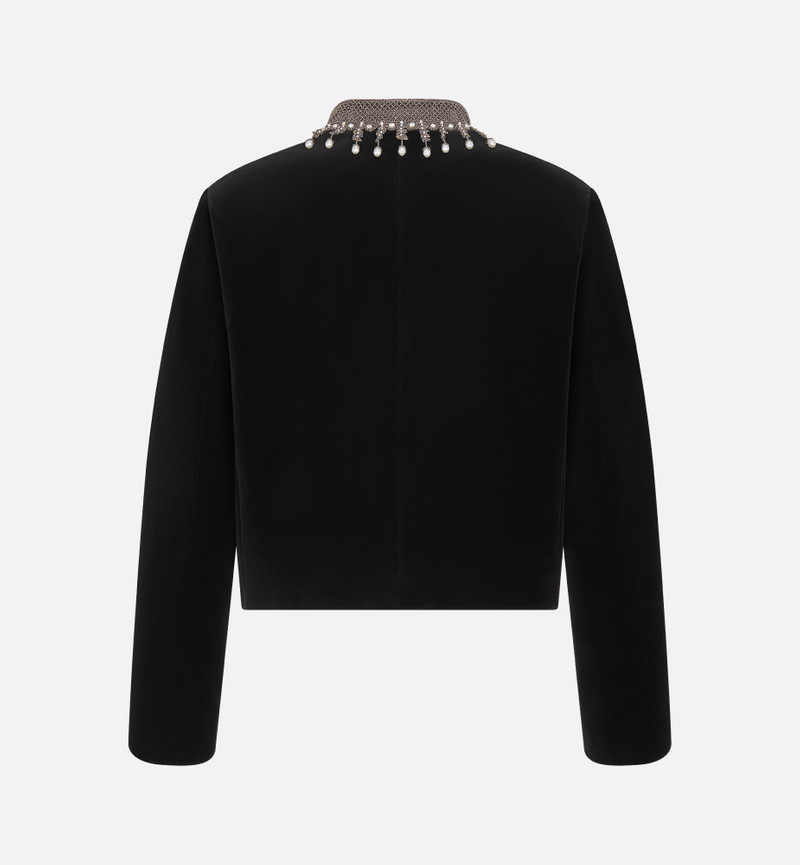 Dior Embroidered Cropped Jacket outlook
