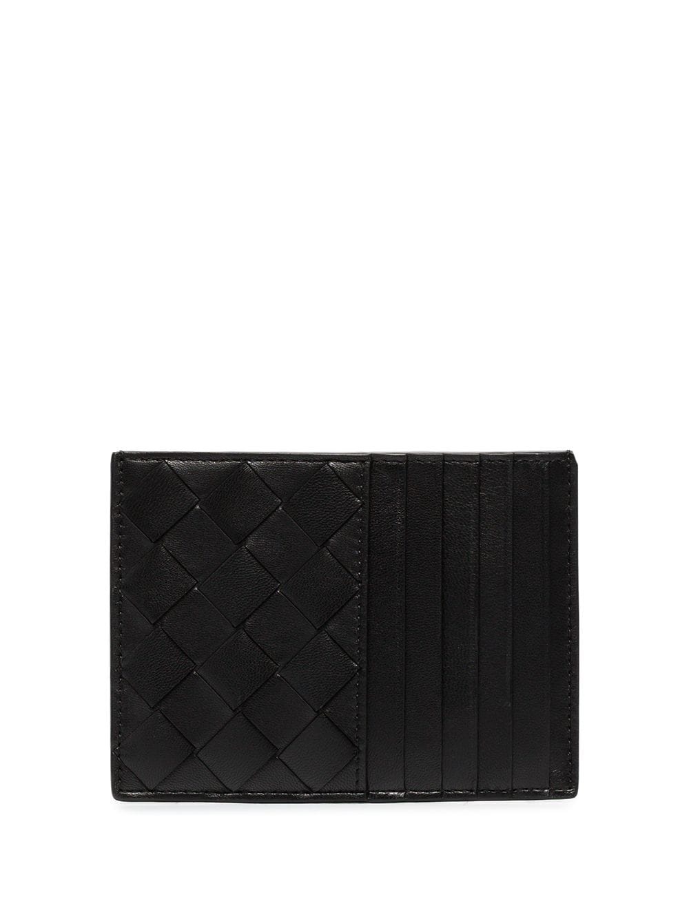 intrecciato weave cardholder - 1