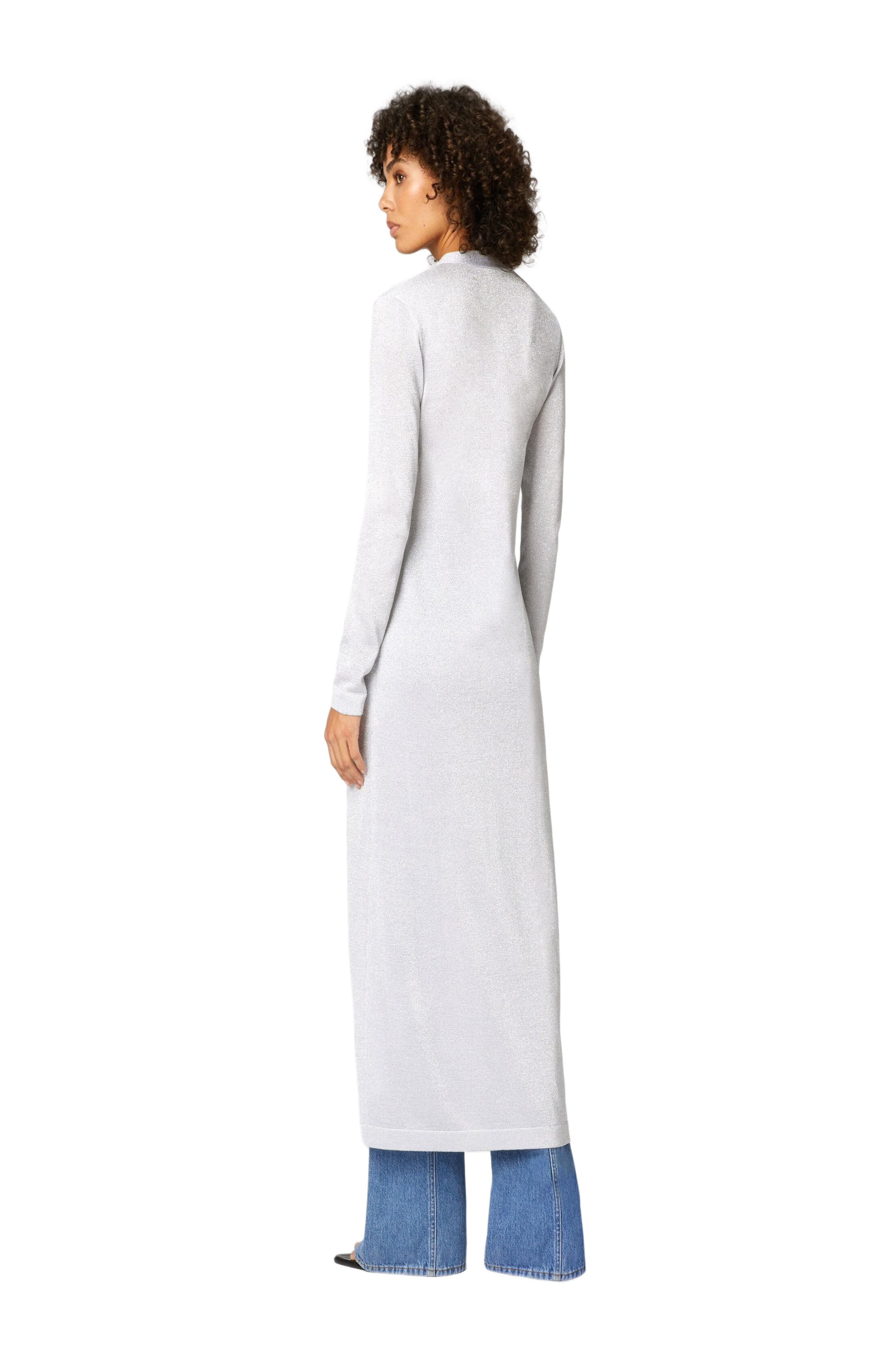 Missoni Long Lamé Viscose Cardigan With V-neck in Silver at Nordstrom - 7