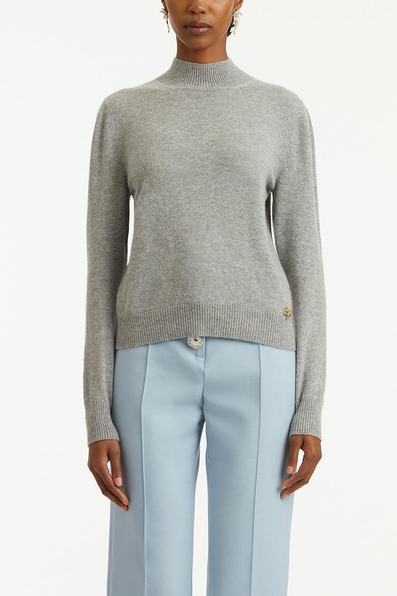 Scarf Mockneck Pullover - 5