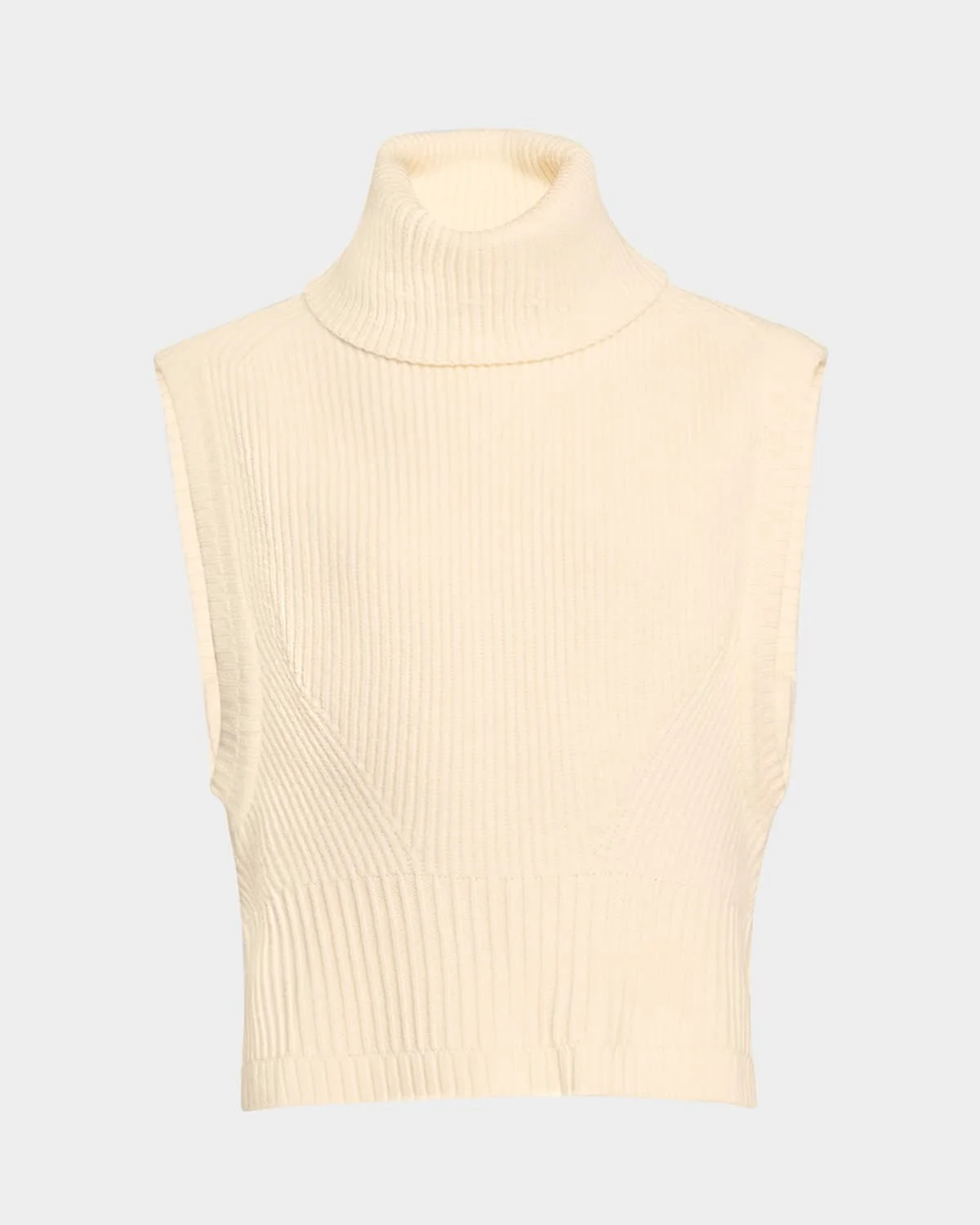 Maple Wool & Cashmere Sleeveless Turtleneck Top - 1