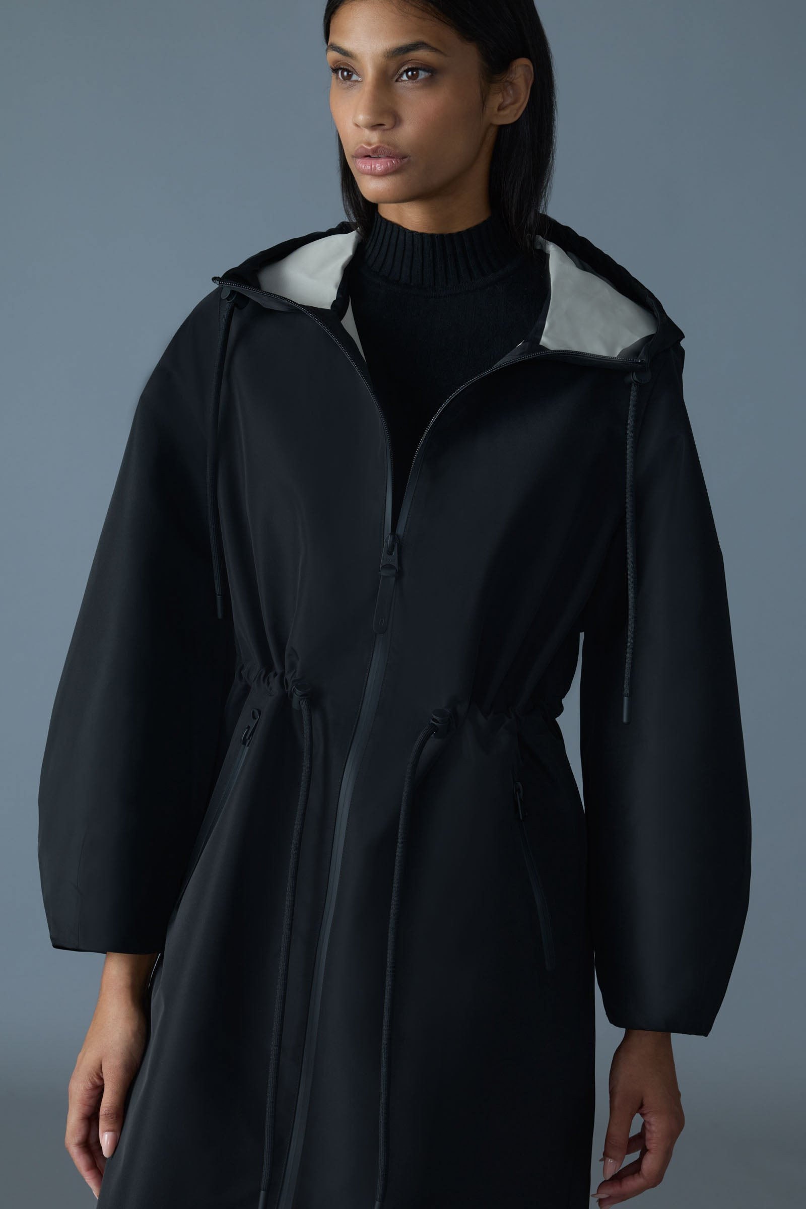 MEKELLE-Z Long Recycled Technical Rain Coat - 5