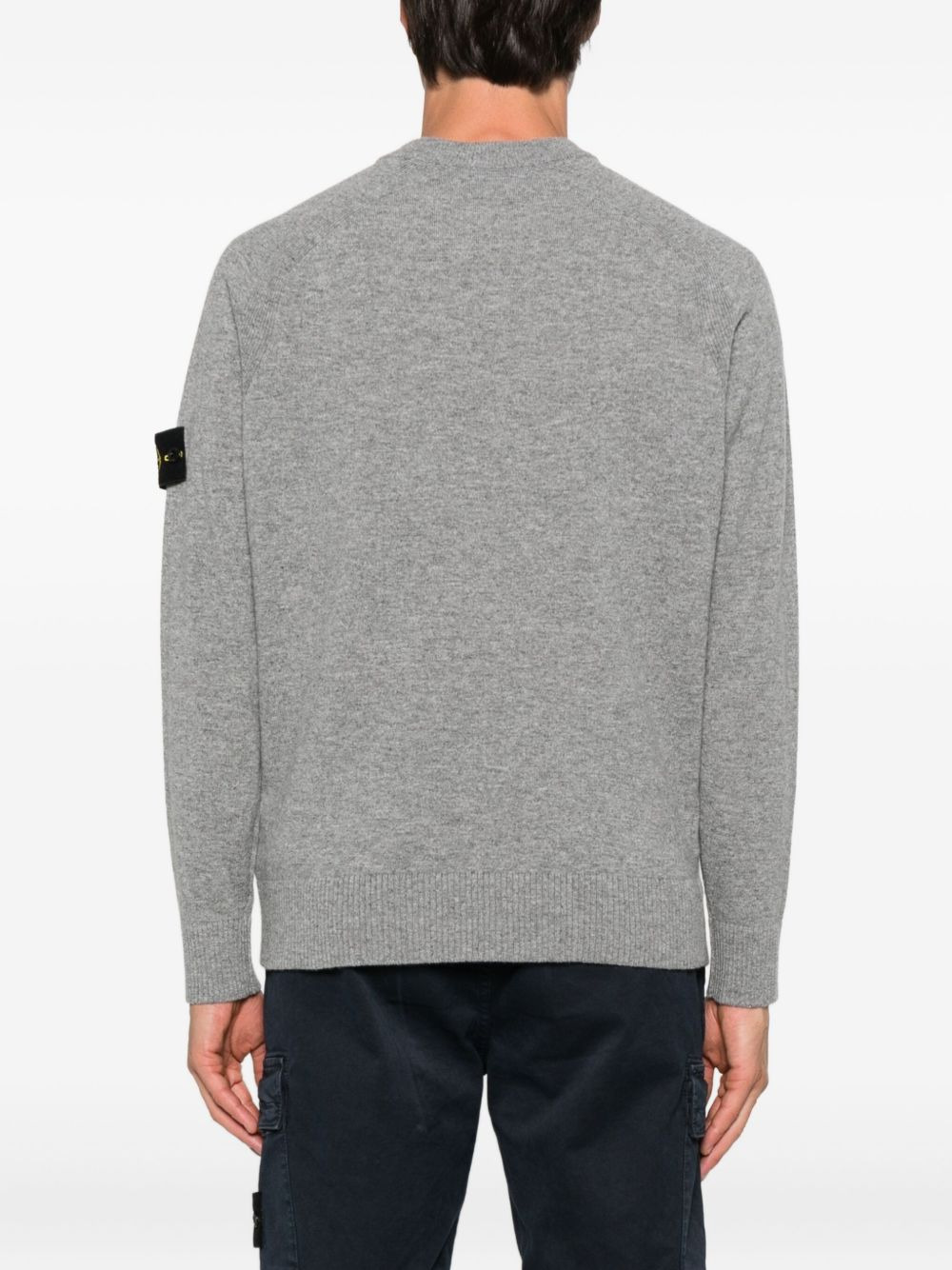 5100045 logo-appliqué wool sweater - 4