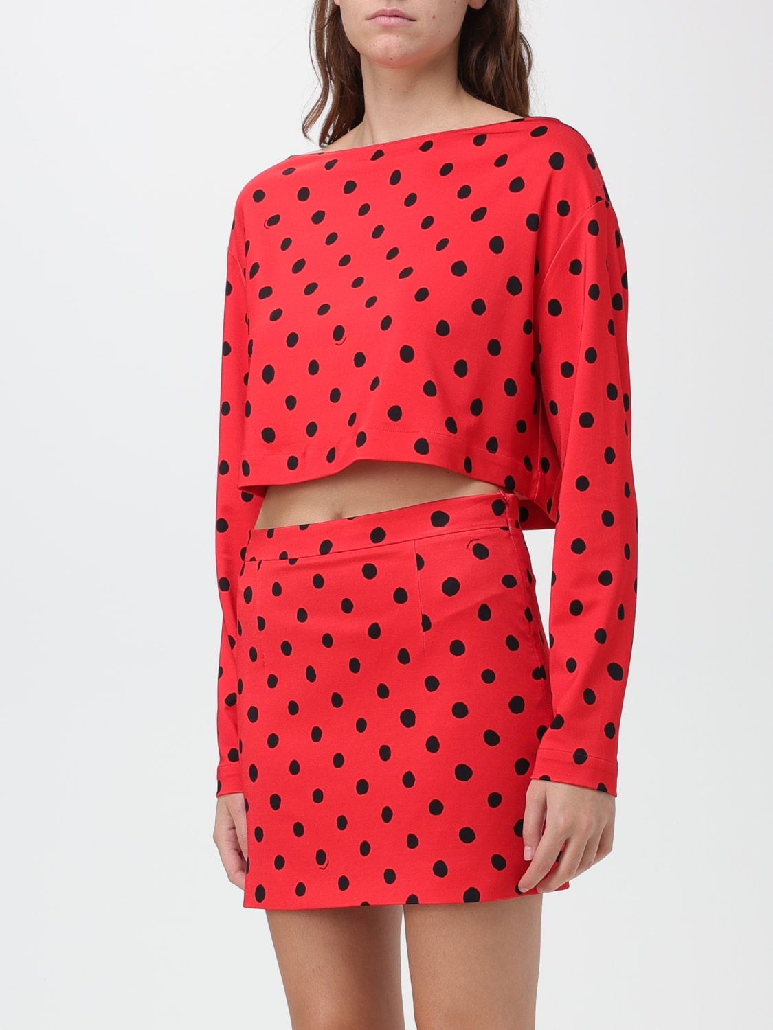 Marni blouse in stretch viscose with Polka Dots - 4