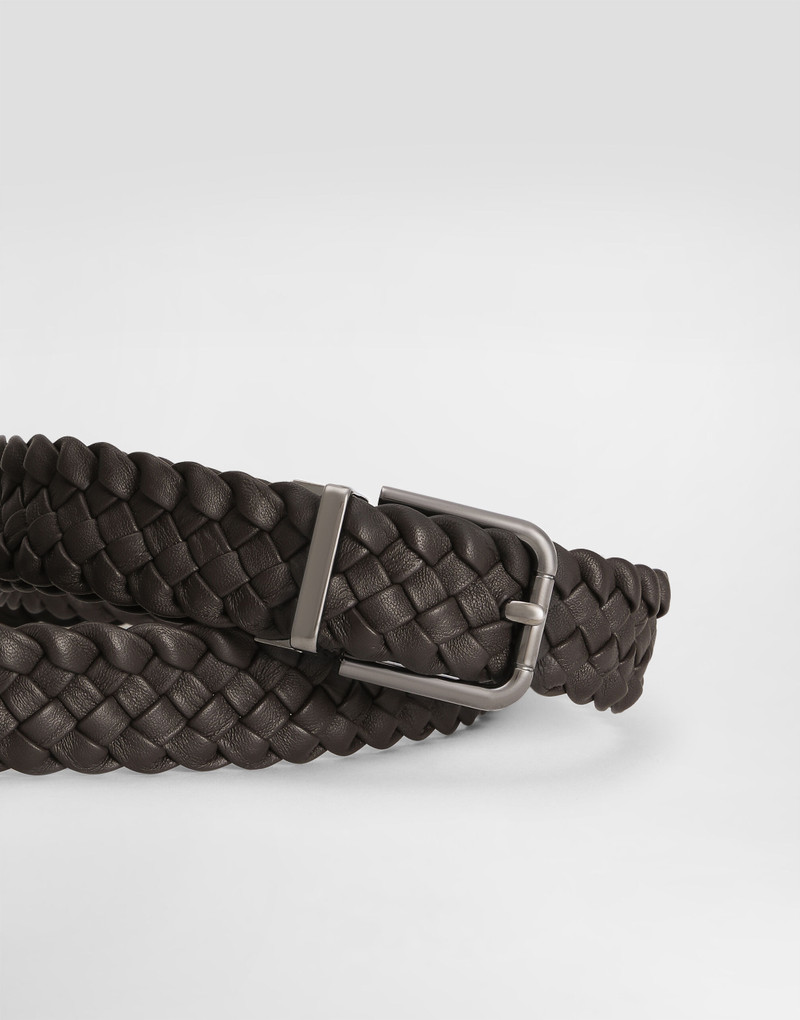 Dolce & Gabbana Woven goatskin belt outlook