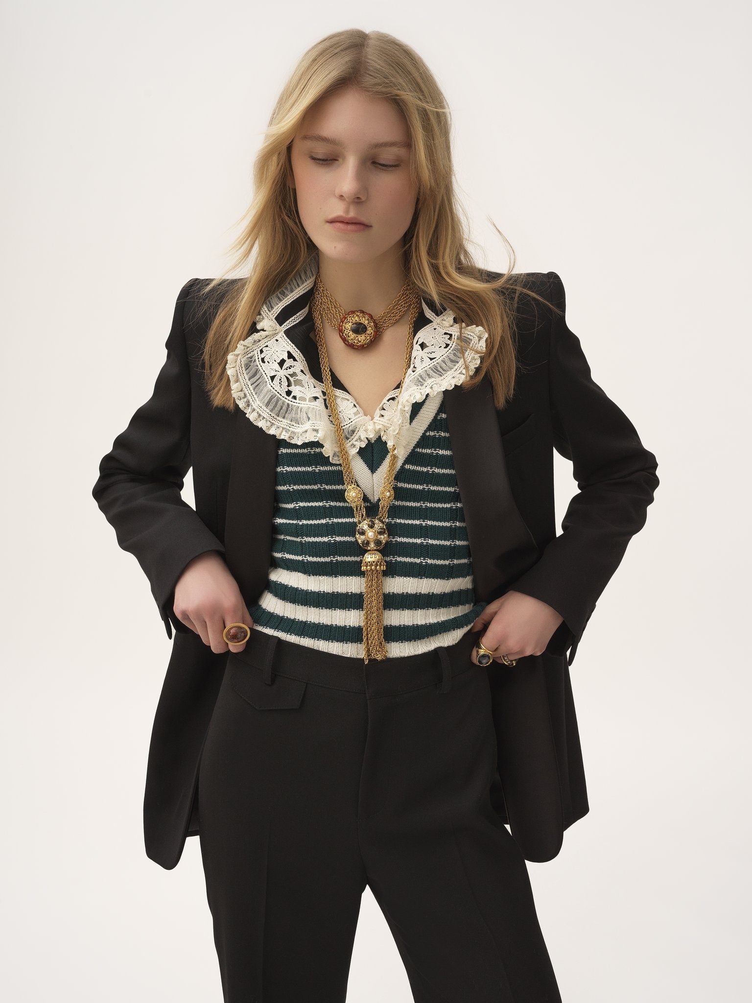 TUXEDO JACKET IN WOOL GRAIN DE POUDRE - 7