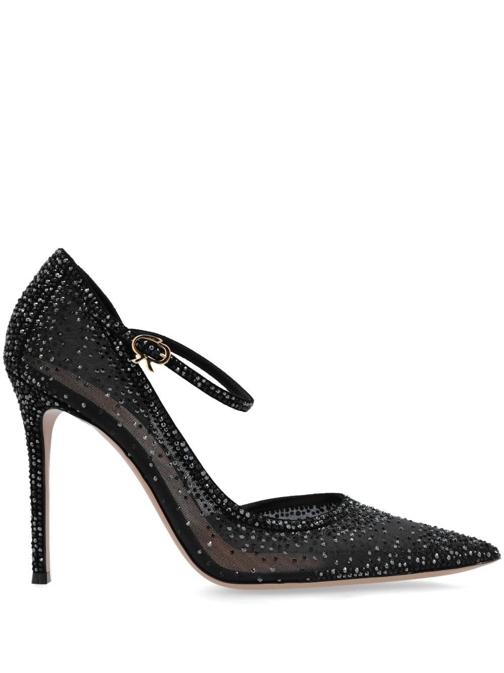 115mm crystal-embellished pumps - 1