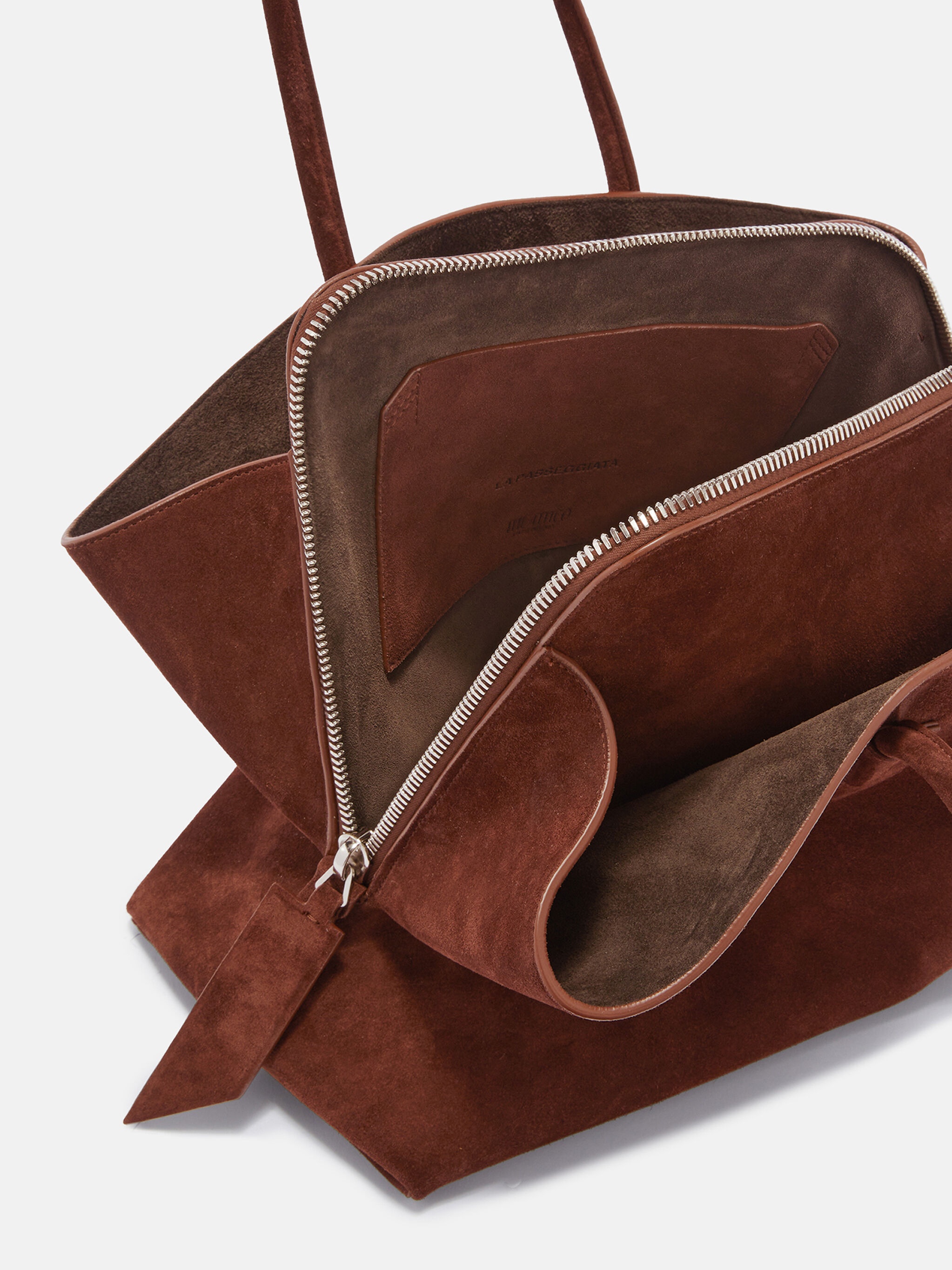 ''LA PASSEGGIATA MEDIUM'' LIGHT CHOCOLATE TOP HANDLE - 4