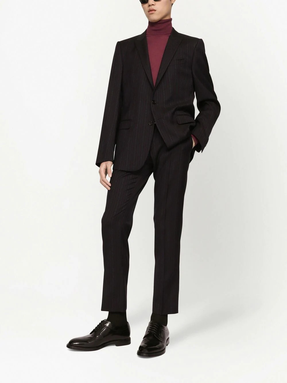 tailored pinstripe trousers - 2