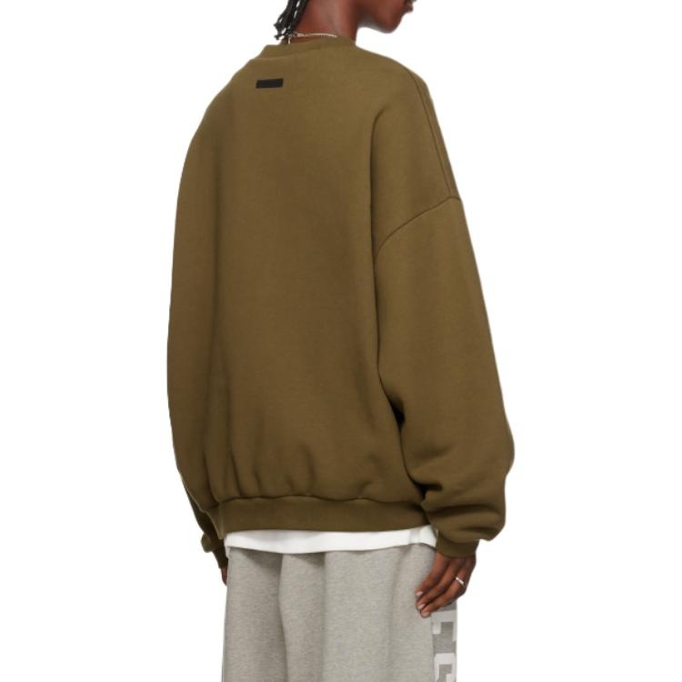 Fear of God Essentials Fleece Crewneck 'Olive' 192BT246264F - 5