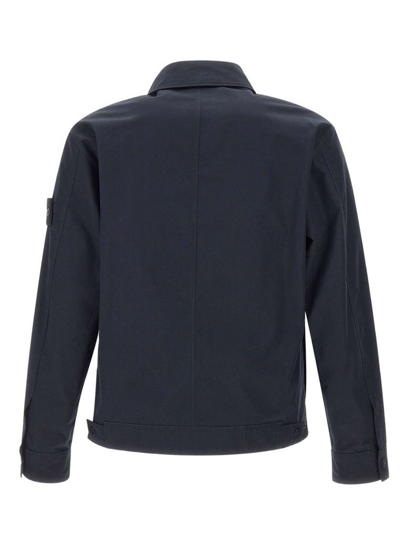 Stone Island two-way zip chest-pocket jacket outlook