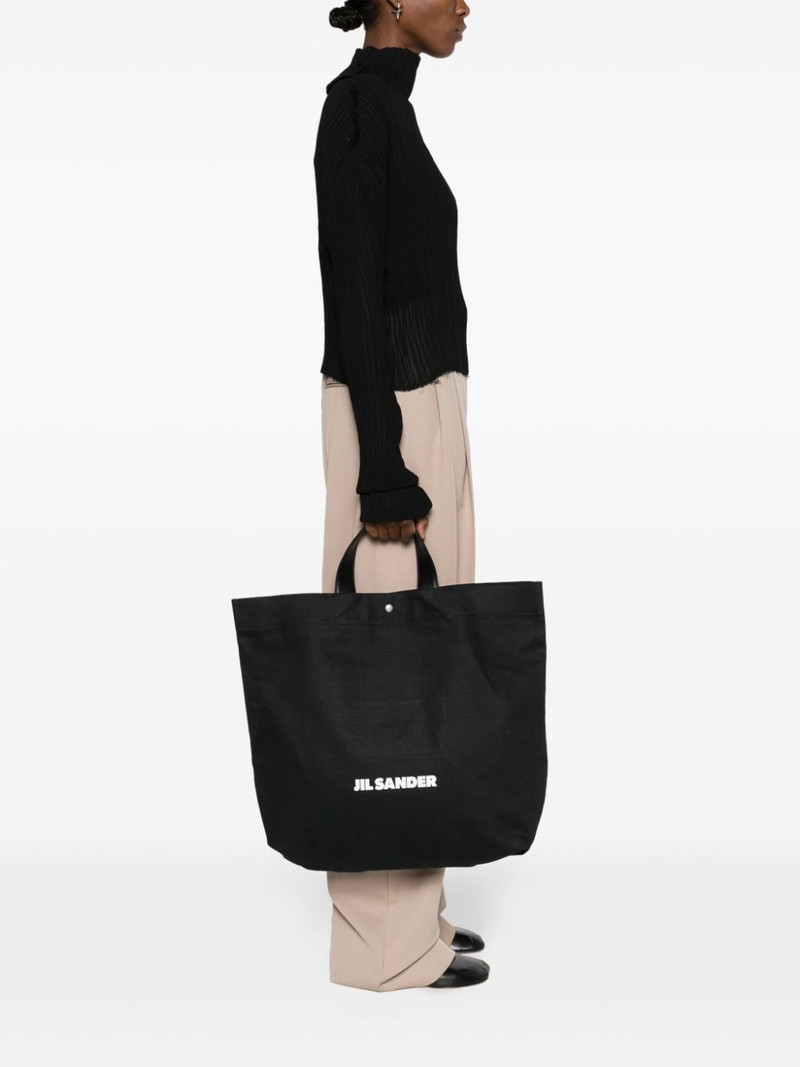 Jil Sander Book canvas tote bag outlook