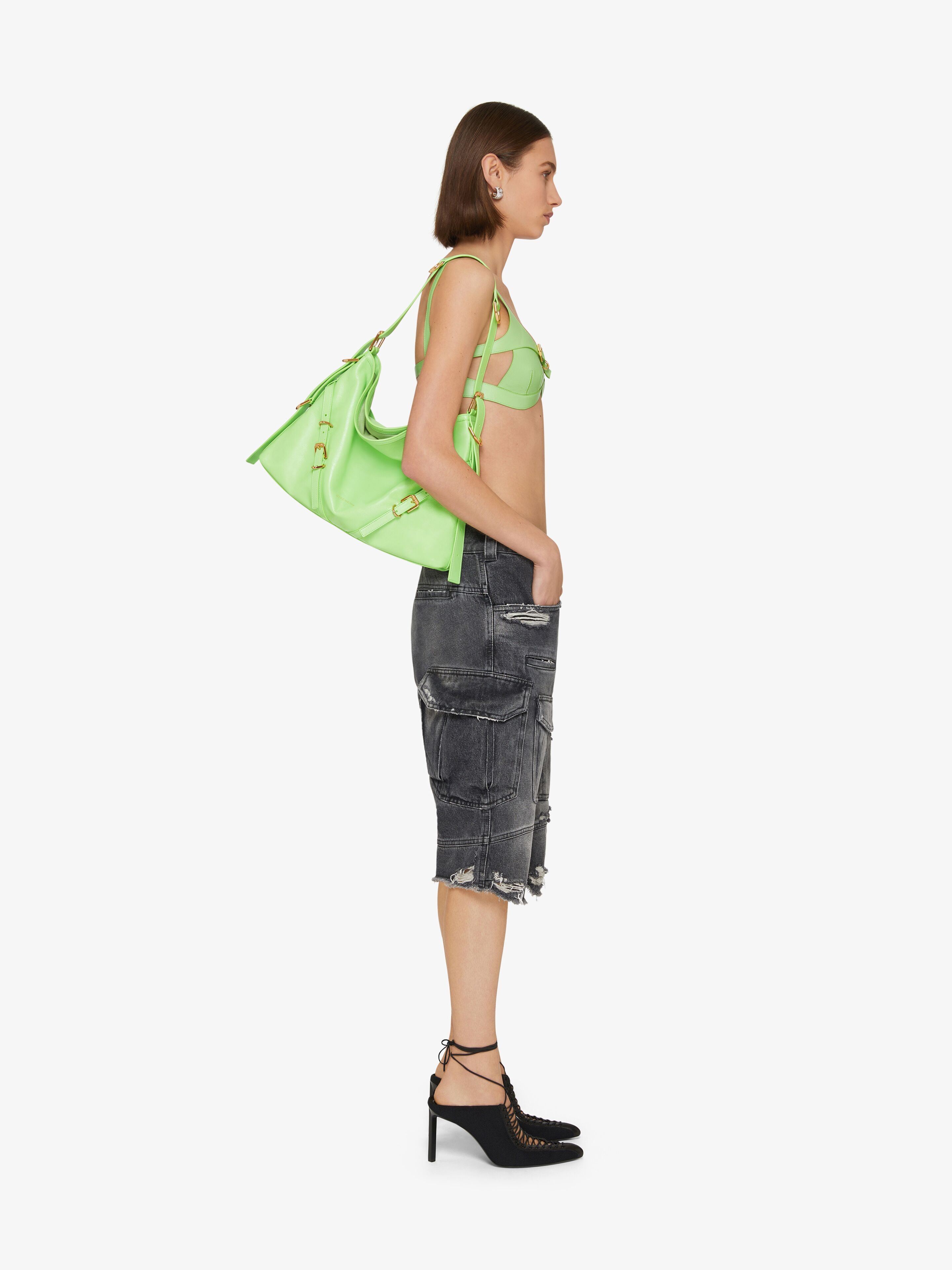 MEDIUM VOYOU BAG IN LEATHER - 3