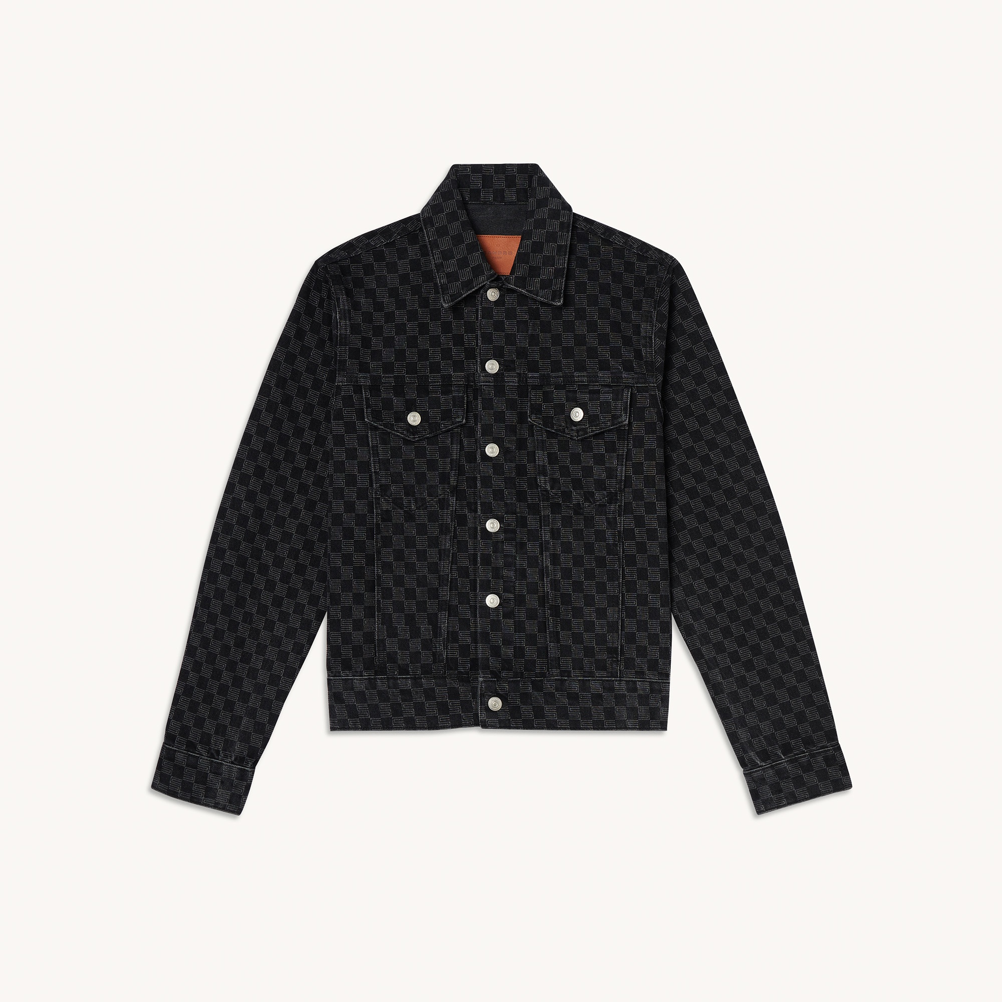 Laser-printed denim jacket - 1