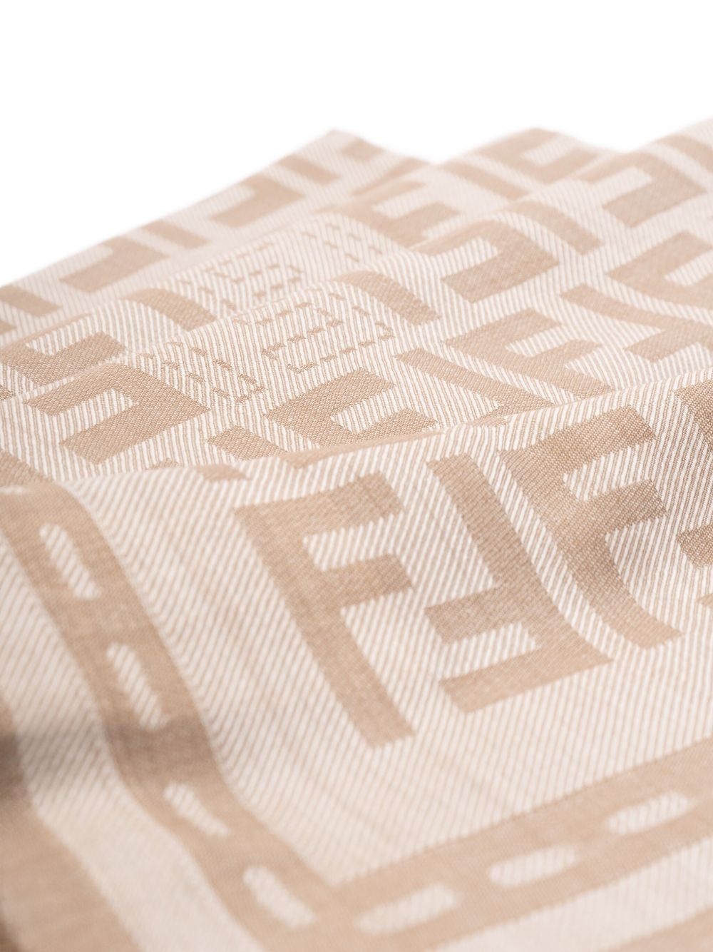 monogram-pattern scarf - 2
