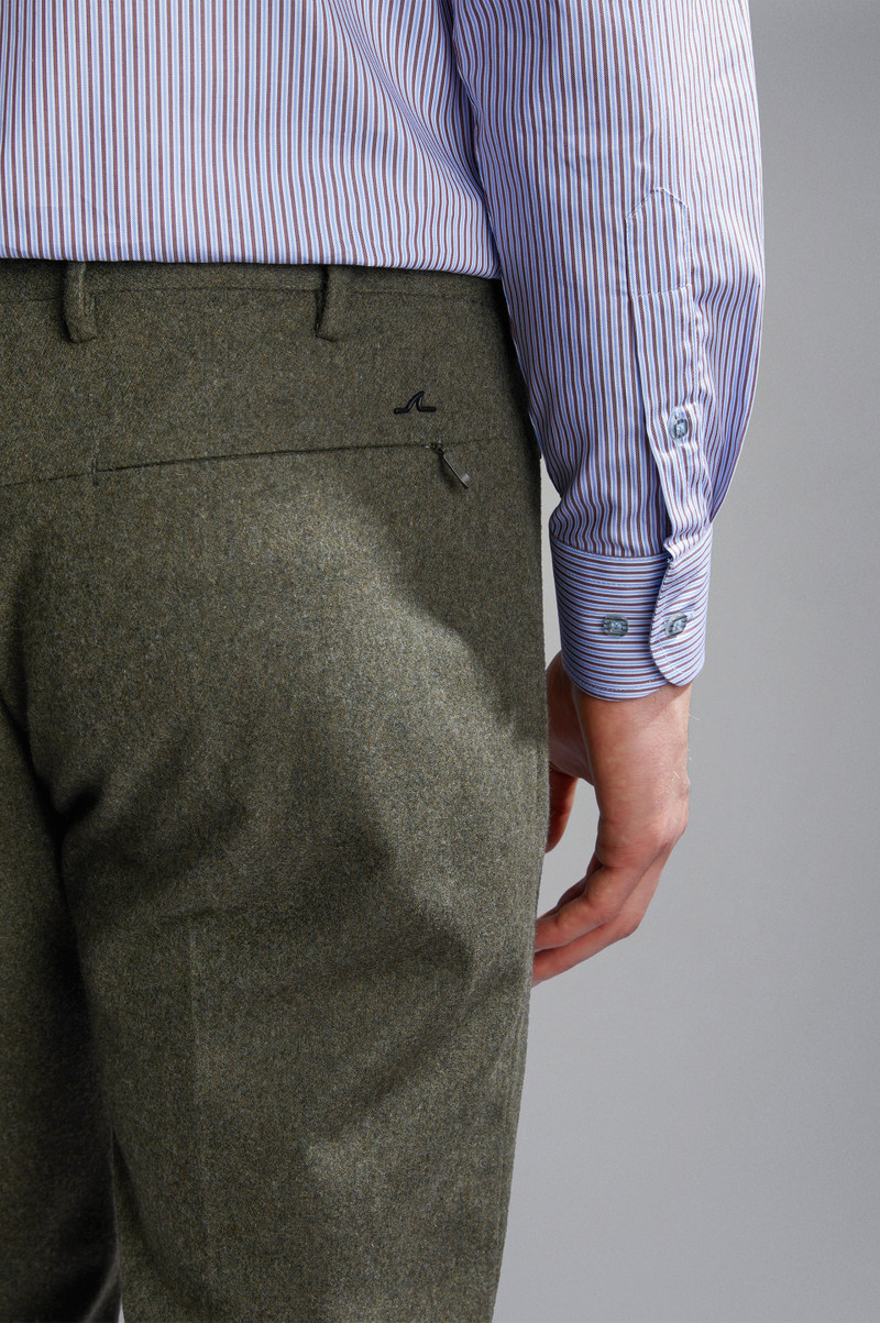 TECHNICAL WOOL CHINO TROUSERS 4
