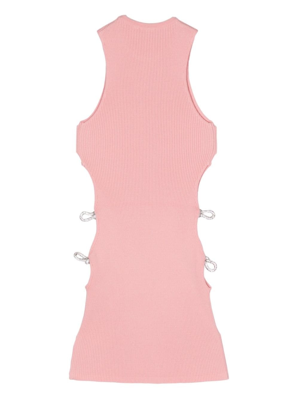 bow-appliquÃ© cut-out knitted top - 2