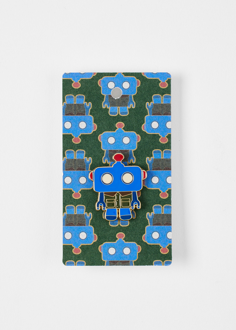 Paul Smith Paul Smith loves Barbour - Robot Pin Badge outlook
