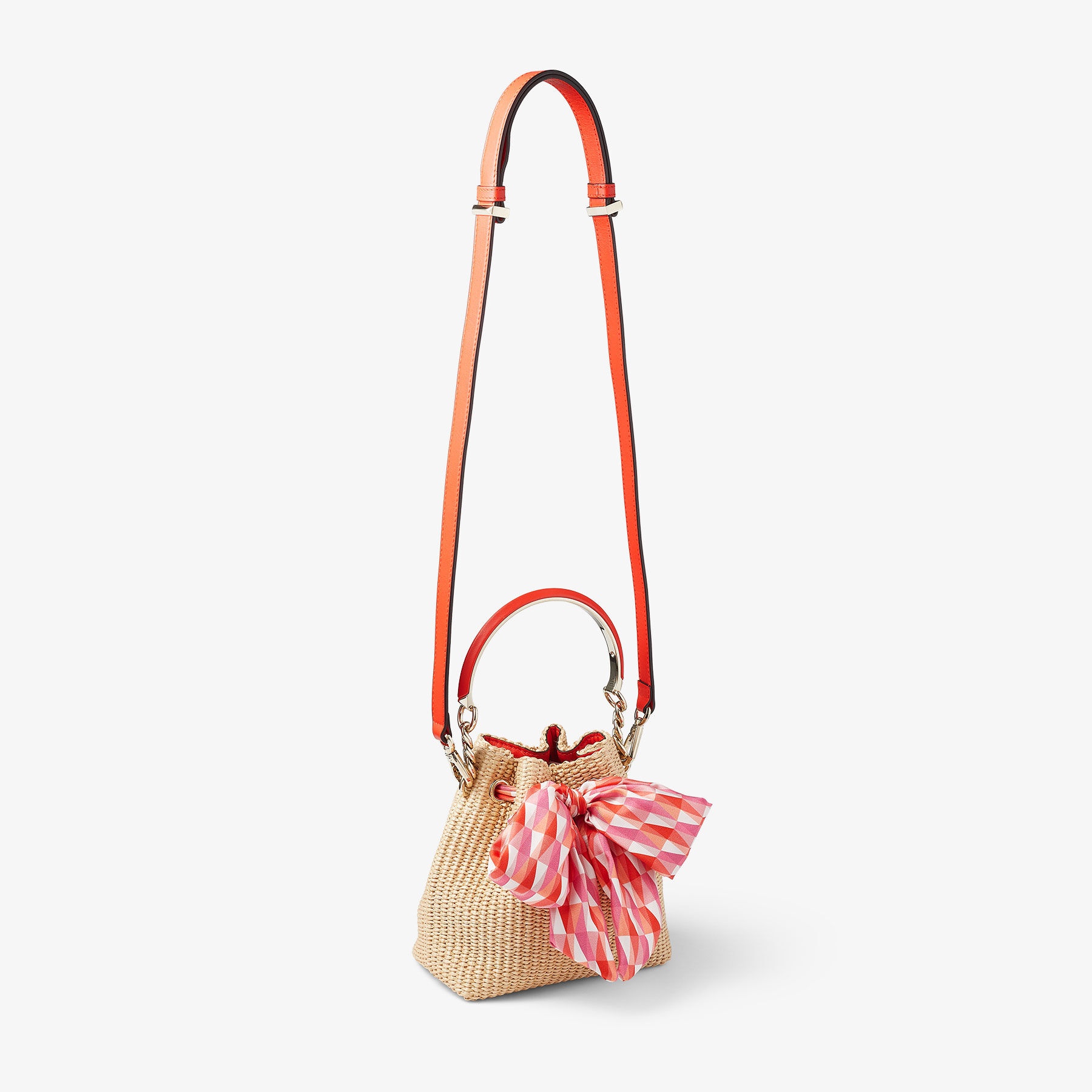 Bon Bon Bucket/S
Natural/Paprika Raffia Bucket Bag - 5