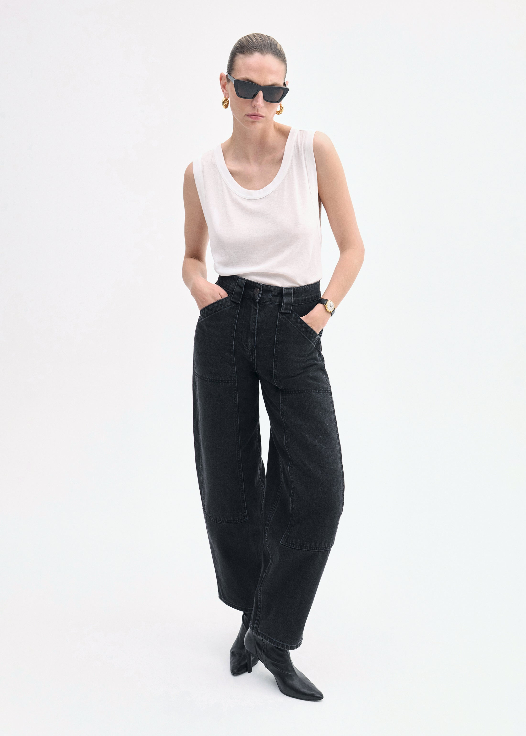 Loose Tank in Slub Jersey - 3