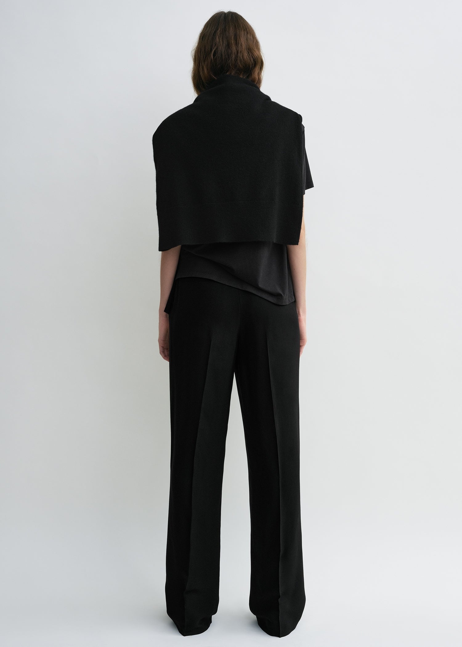 Double-pleat fluid trousers black - 4