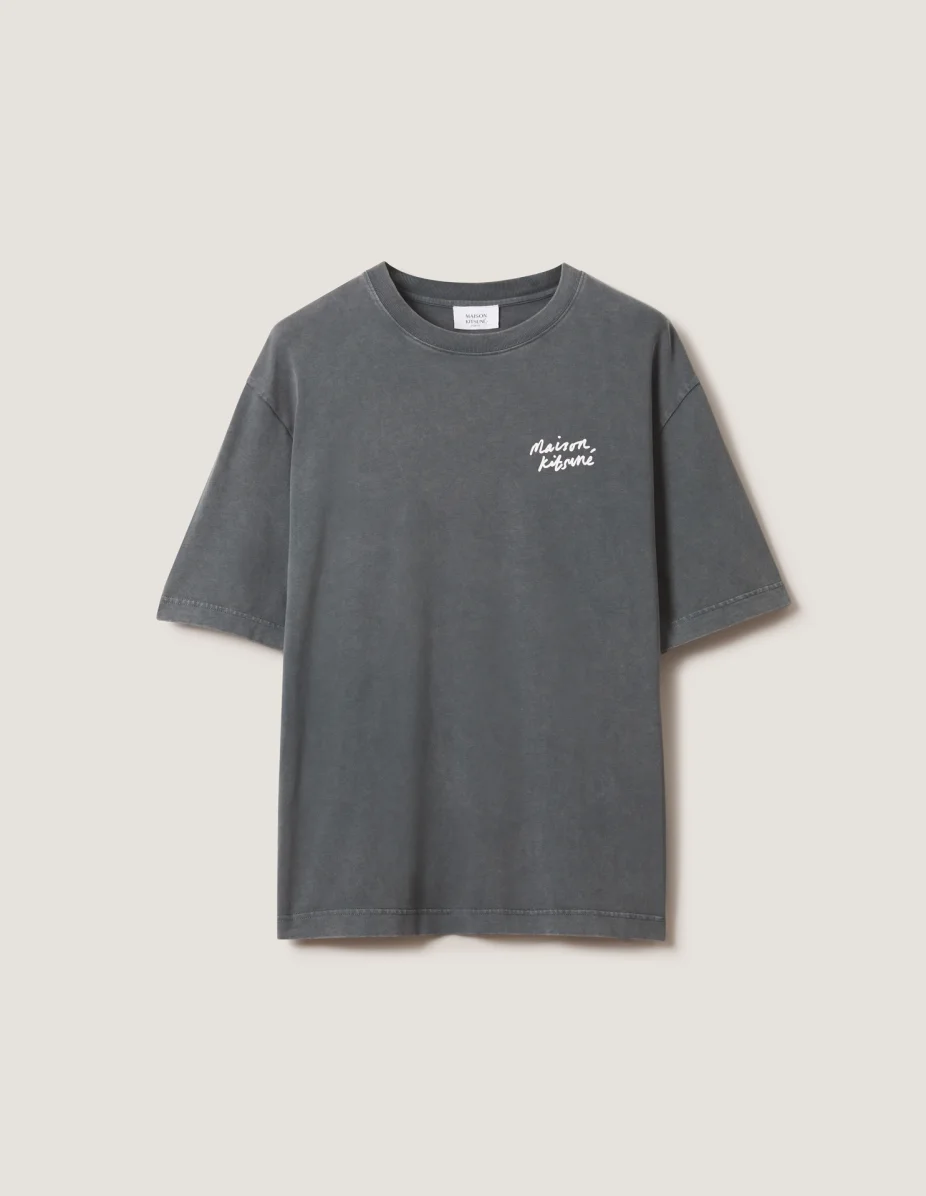 MAISON KITSUNE HANDWRITING FADED OVERSIZE TEE-SHIRT - 1