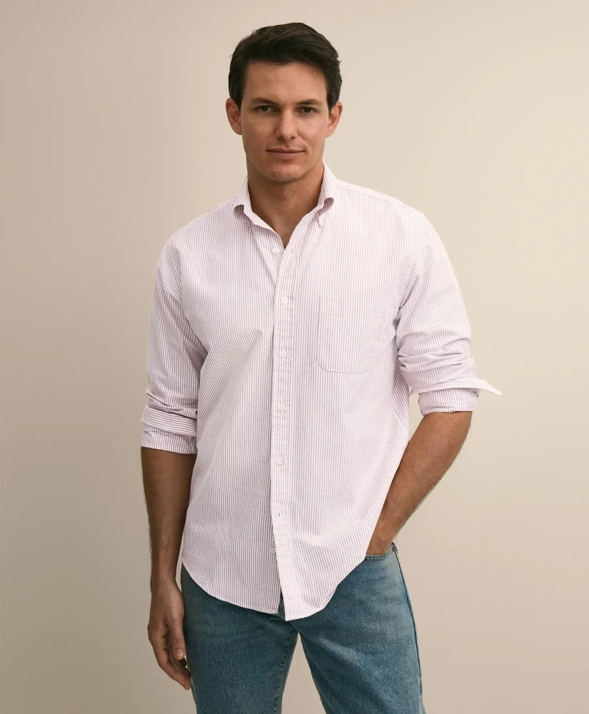 Friday Oxford Shirt, Candy Striped - 1