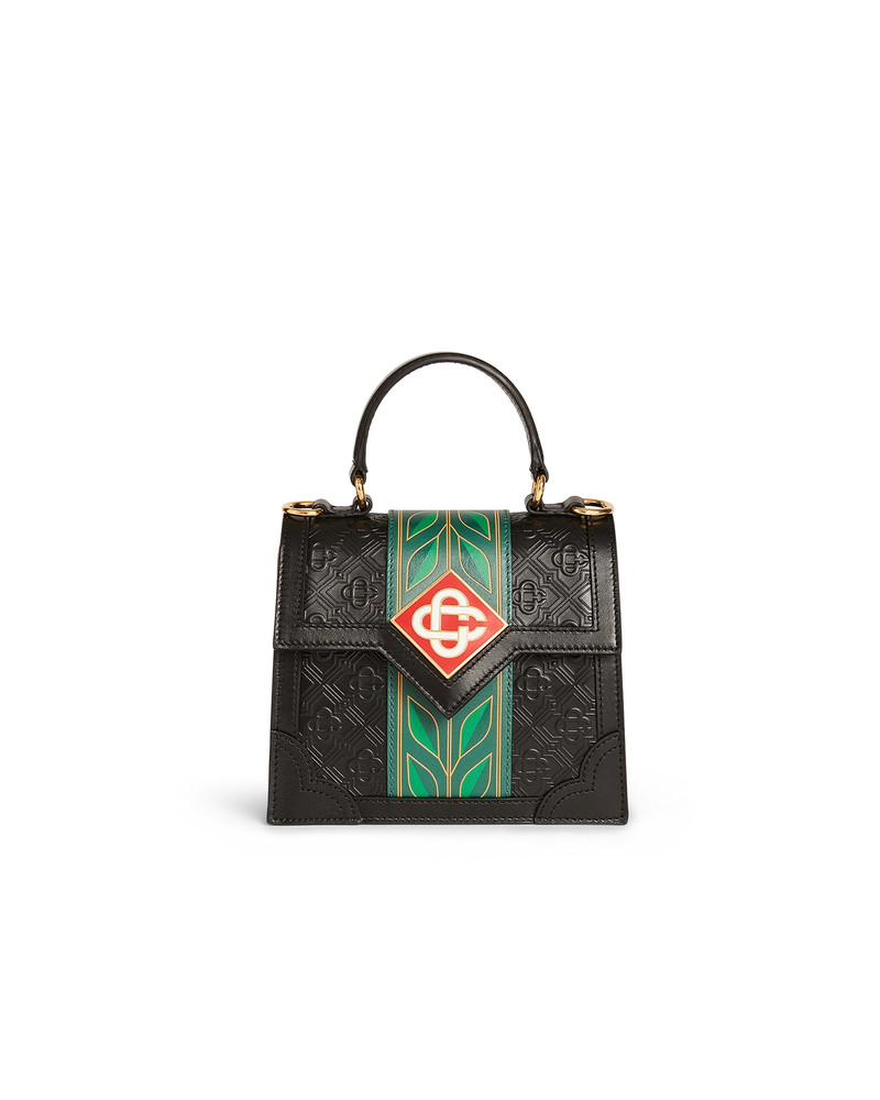 Black Laurel Mini Jeanne Bag | Casablanca Paris 1