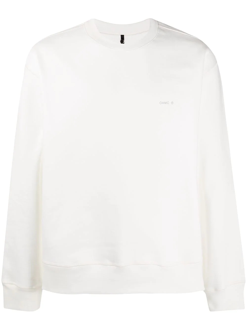 logo print round neck sweatshirt - 1