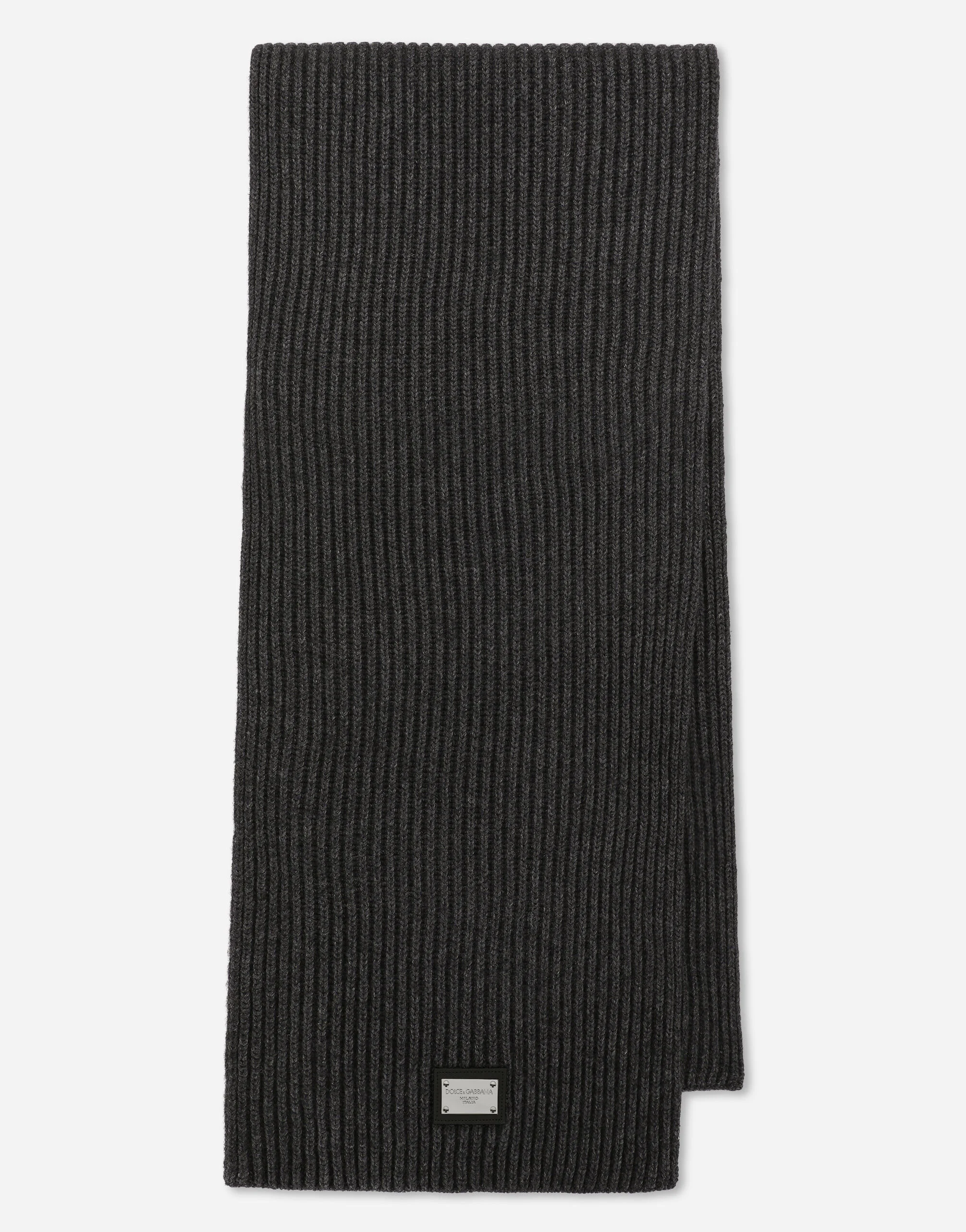 Wool scarf with DG patch - 1