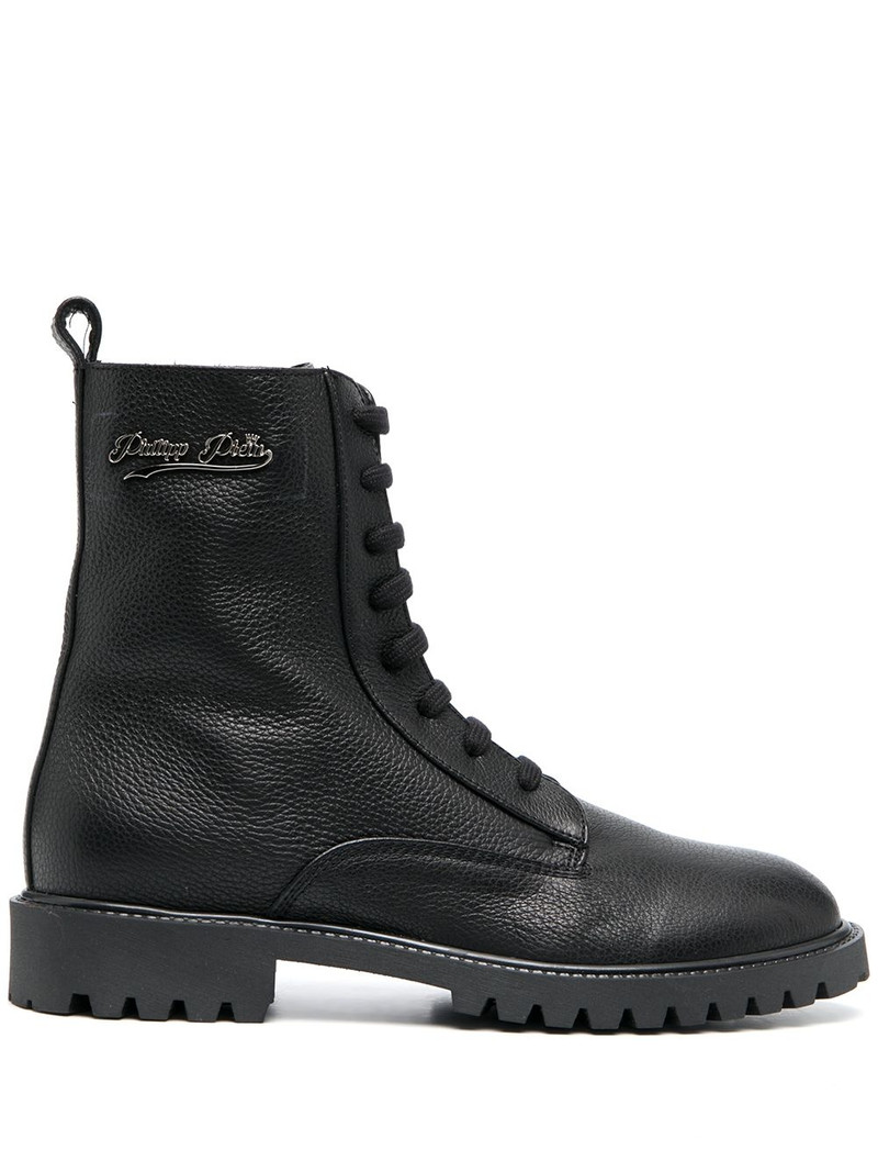 lace-up leather boots 1