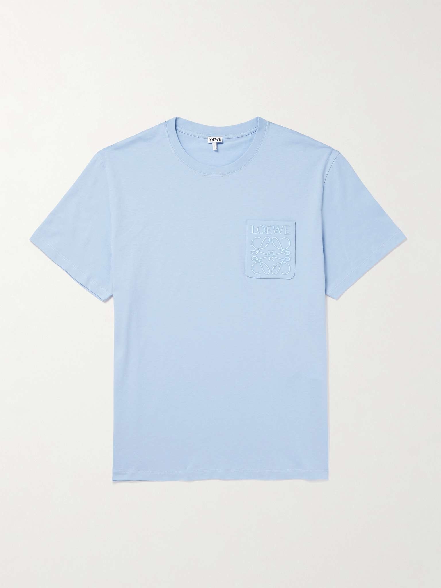 Loewe Logo-Embroidered Cotton-Jersey T-Shirt | mrporter